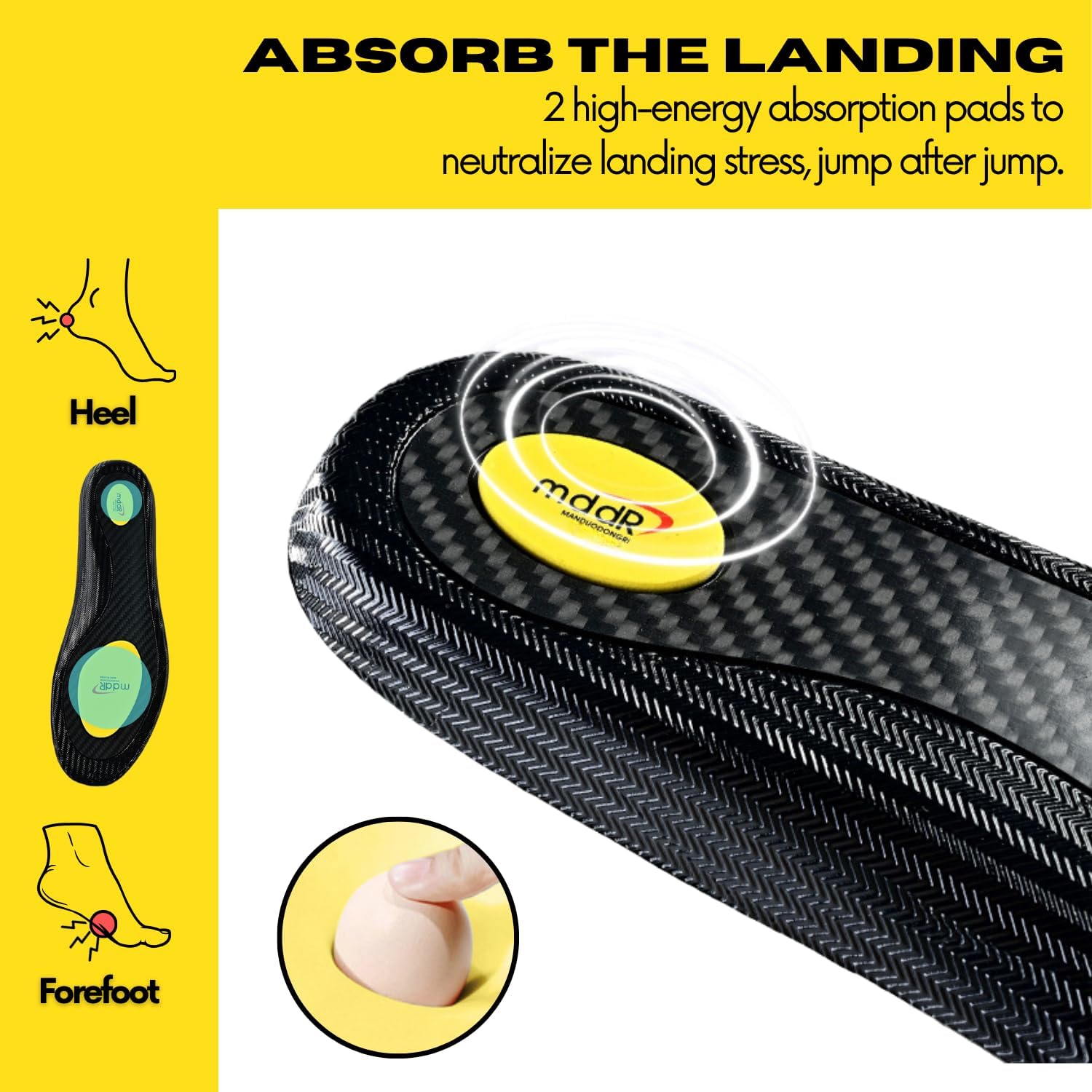 Thumbnail 4 de LIGVIV Athletic Insoles, Carbon Fiber