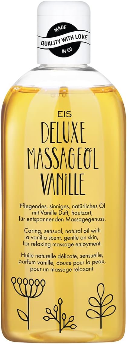 Olio massaggi EIS Deluxe alla vaniglia da 250 ml per massaggi rilassanti corpo e coppie