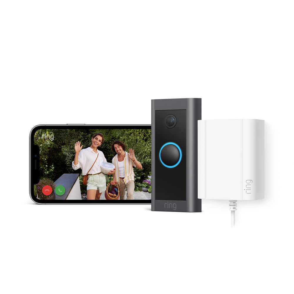 Detalle 2 de Ring Videotürklingel Wired mit Netzteil – 1080p HD, Nachtsicht und Alexa-Funktion