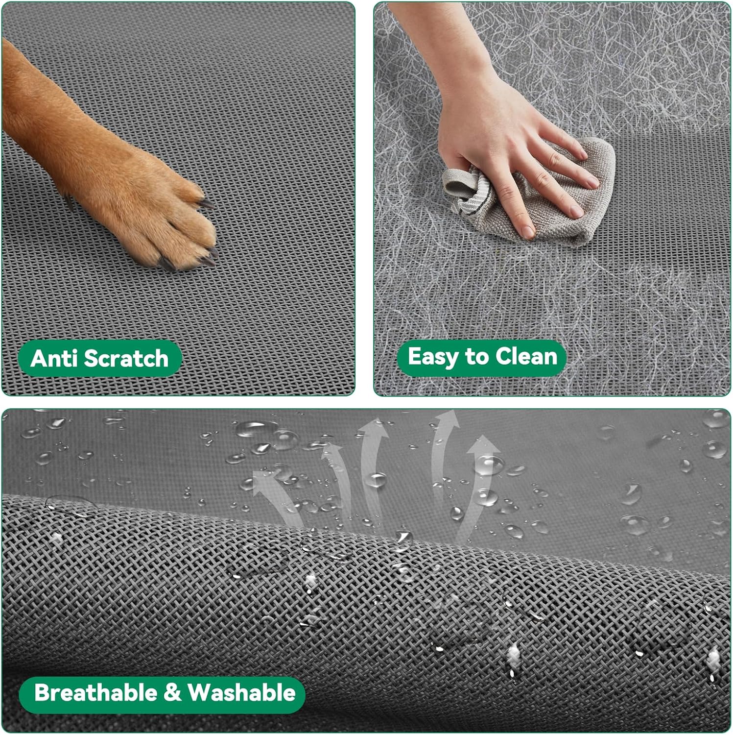 Detalle 2 de DOPEDIO DB1 L G 1 Elevated Dog Bed, Gray Cooling Mesh, Tool-Free Assembly