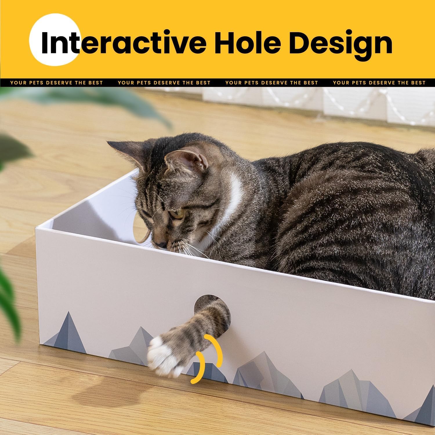 Detalle de Cat scratching board for indoor cats 41x24cm