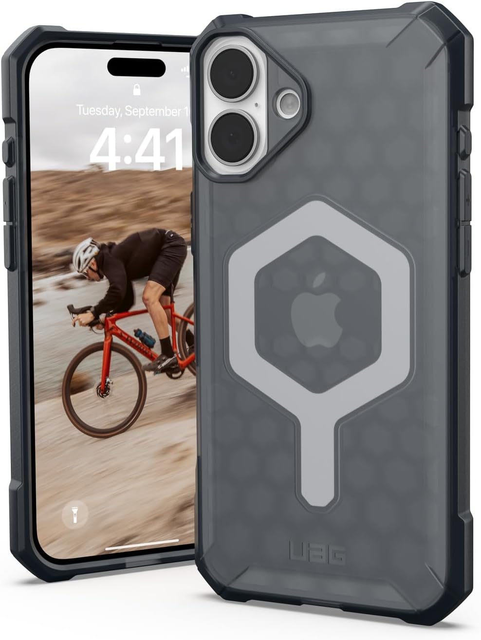 Detalle 2 de URBAN ARMOR GEAR UAG-IPH24LA-EMS-CB iPhone 16 Pro Max用耐衝撃ケース、MagSafe対応・クラウドブルー