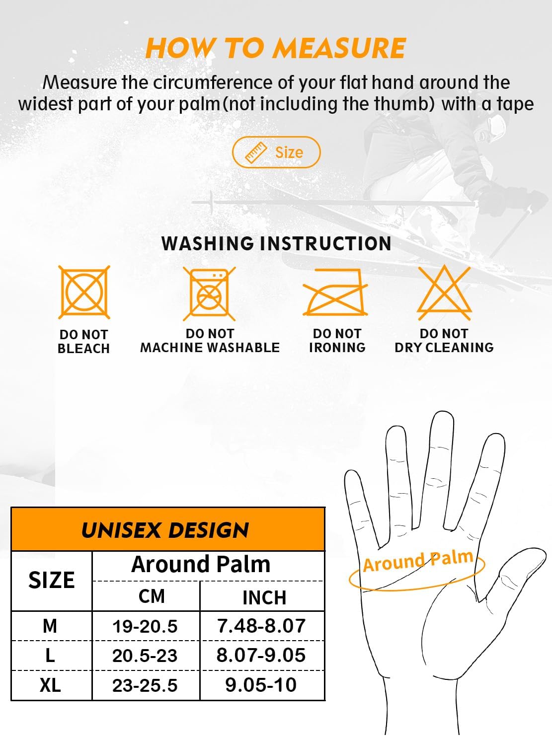 Thumbnail 6 de TRENDOUX Winter Waterproof Thermal Gloves 3M Thinsulate