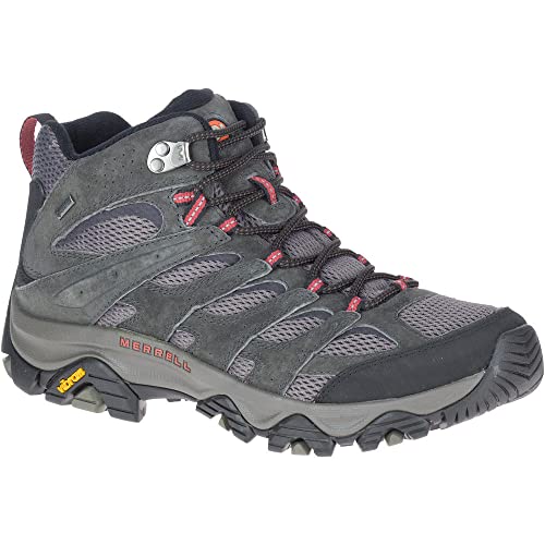 Detalle de Merrell Moab 3 Mid GTX 🌲 Botas de Senderismo Hombre, Gris