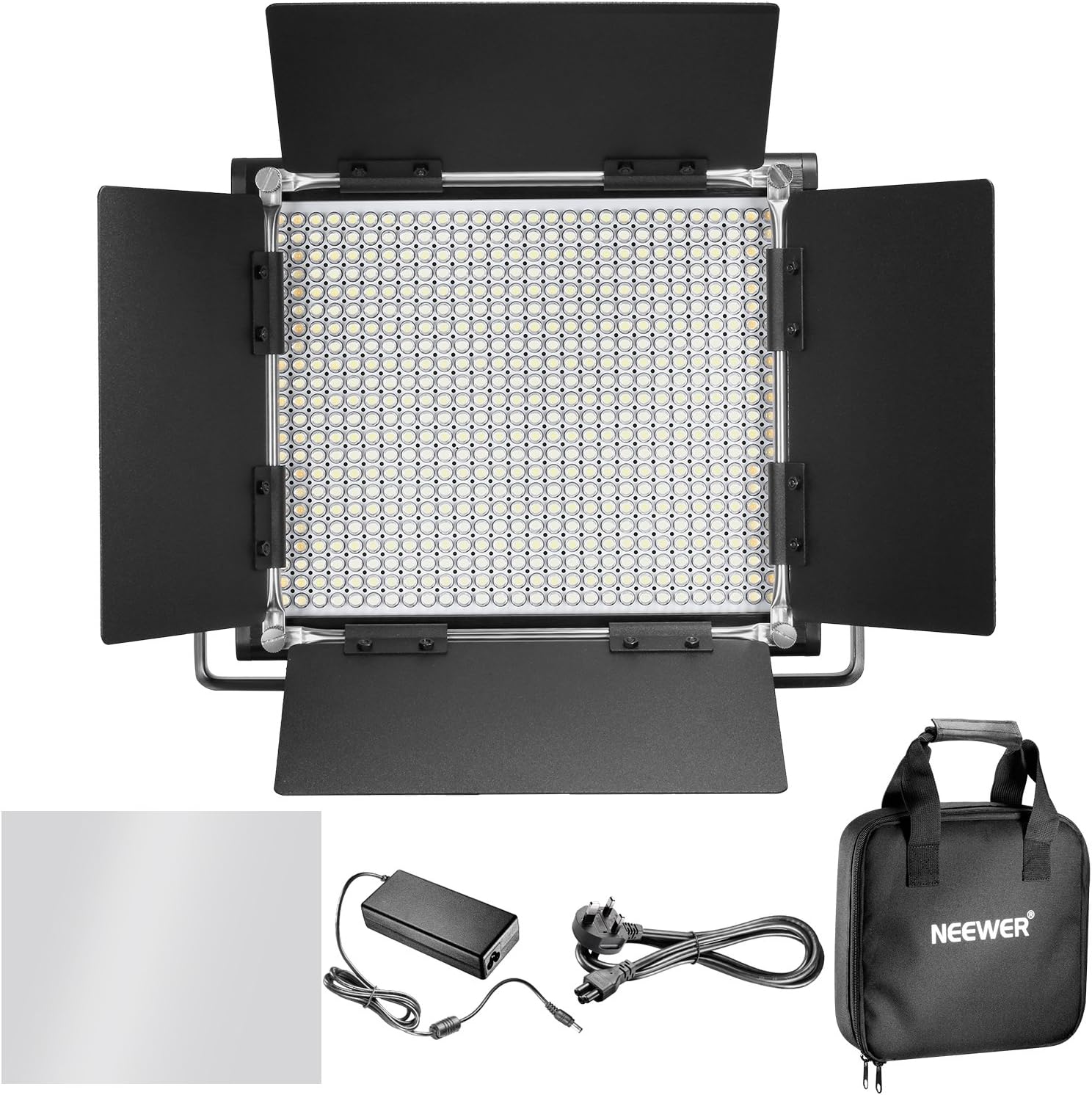 Thumbnail 3 de NEEWER 660-LED Bi-Colour Metal Video Light with U Bracket and Barndoor