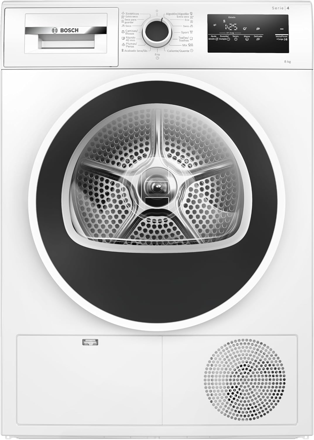Detalle de Bosch WTR83200ES Secadora con bomba de calor 8 kg