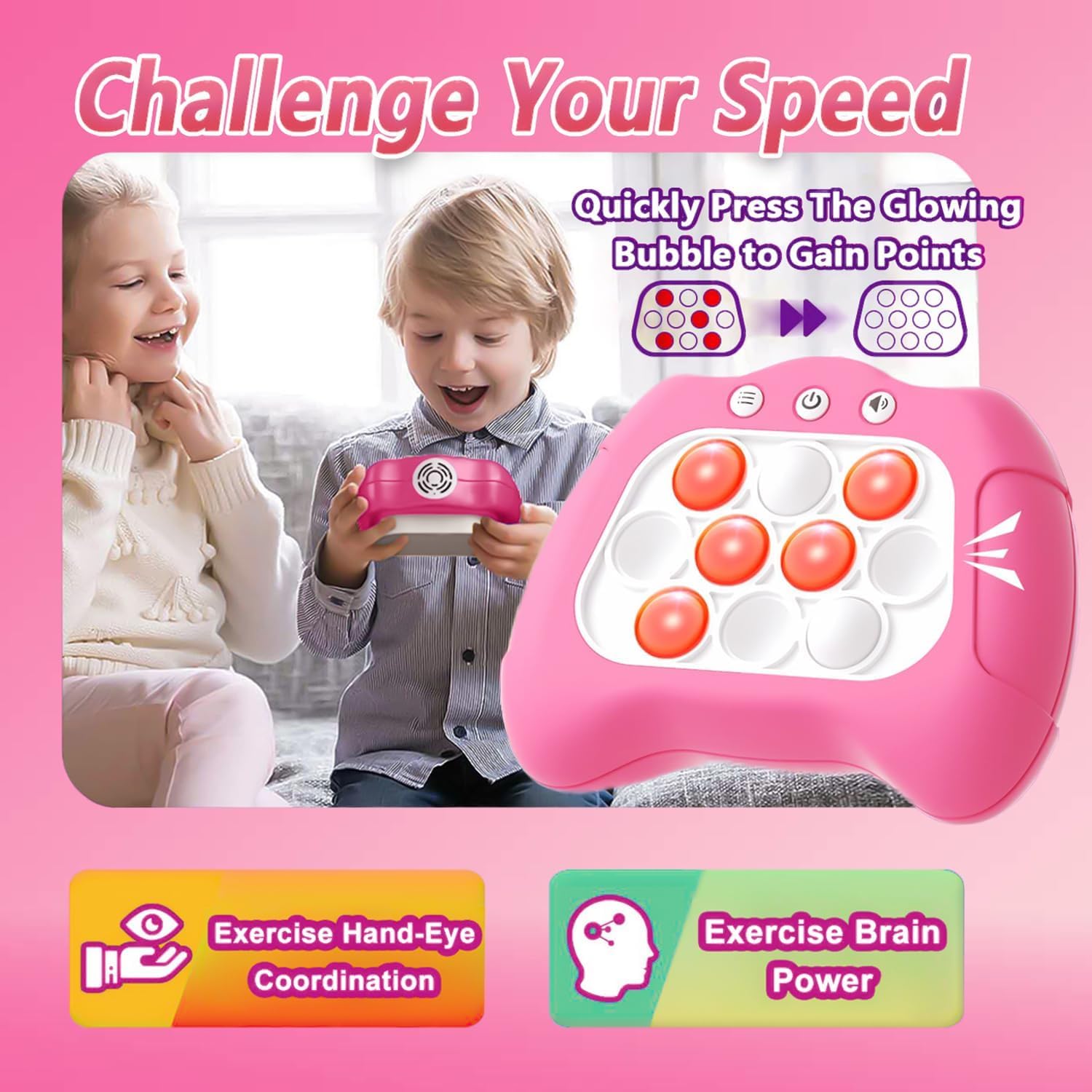 Detalle 2 de Pop Push Game Toy Quick Push Pop Puzzle 8-12