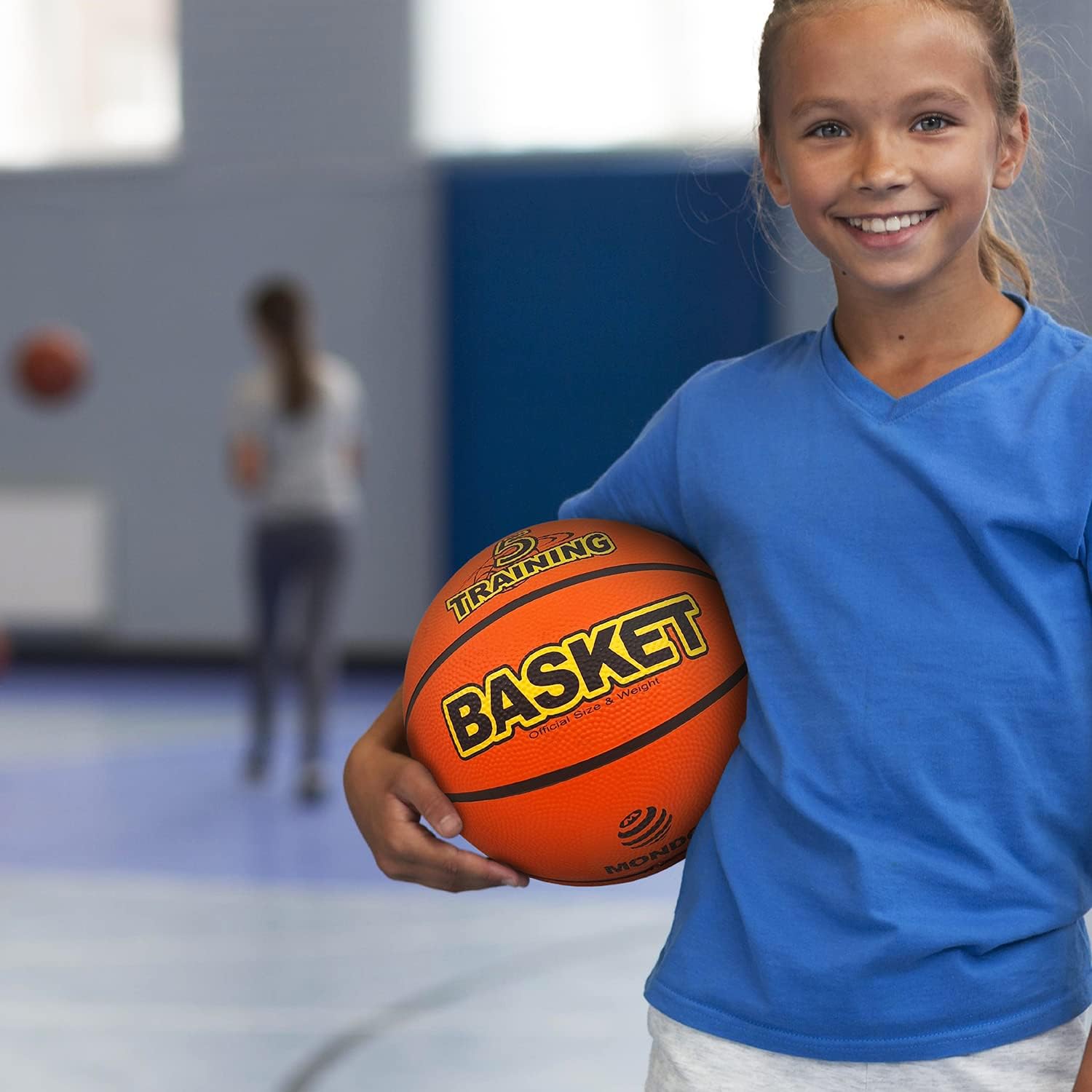 Detalle de Mondo Toys Dream Team pallone da basket per bambini, superficie morbida, Size 5 (13139)