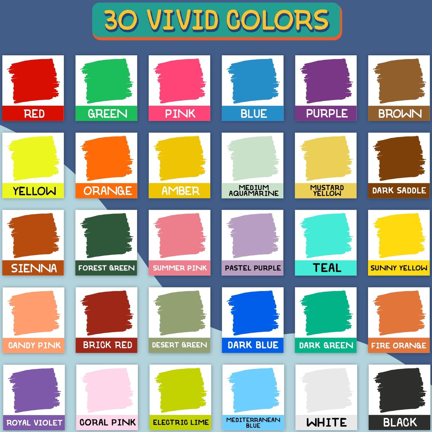 Detalle 2 de Liquid Chalk Pens (30 Pack, 6mm) Pastel + Neon Chalkola-style erasable markers for non-porous surfaces