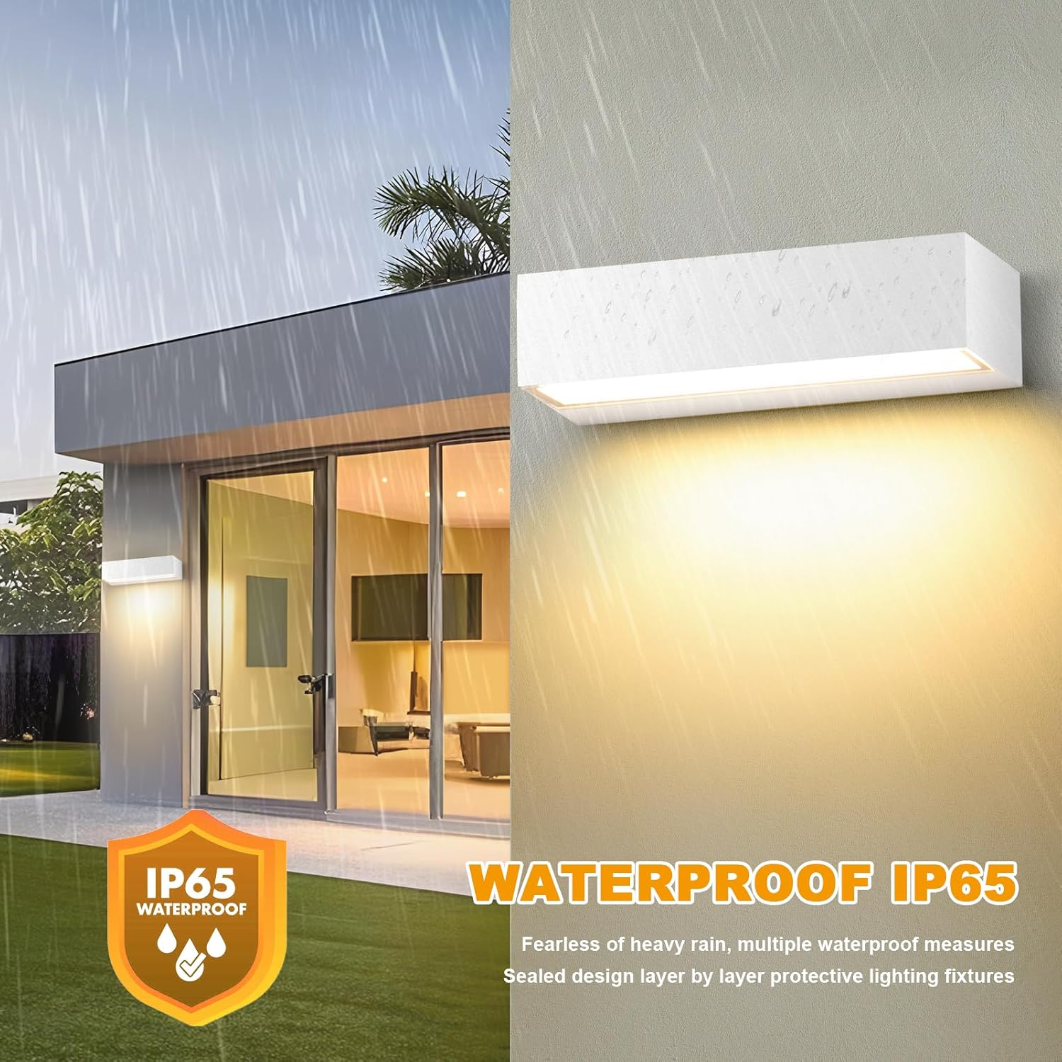 Thumbnail 2 de Applique da Parete 12W Interno/Esterno, 3000K Bianco caldo, 20 cm