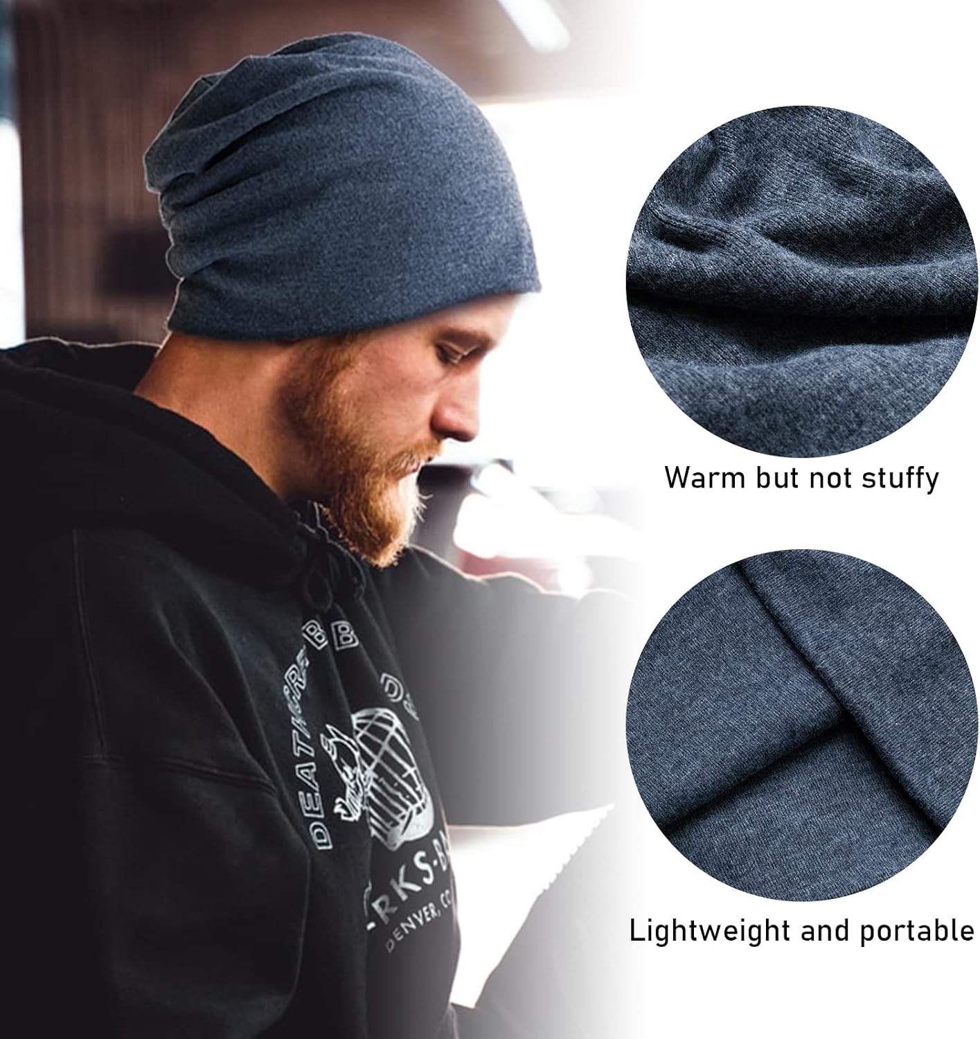 Detalle de Hurinan Slouch Beanie 67g lightweight