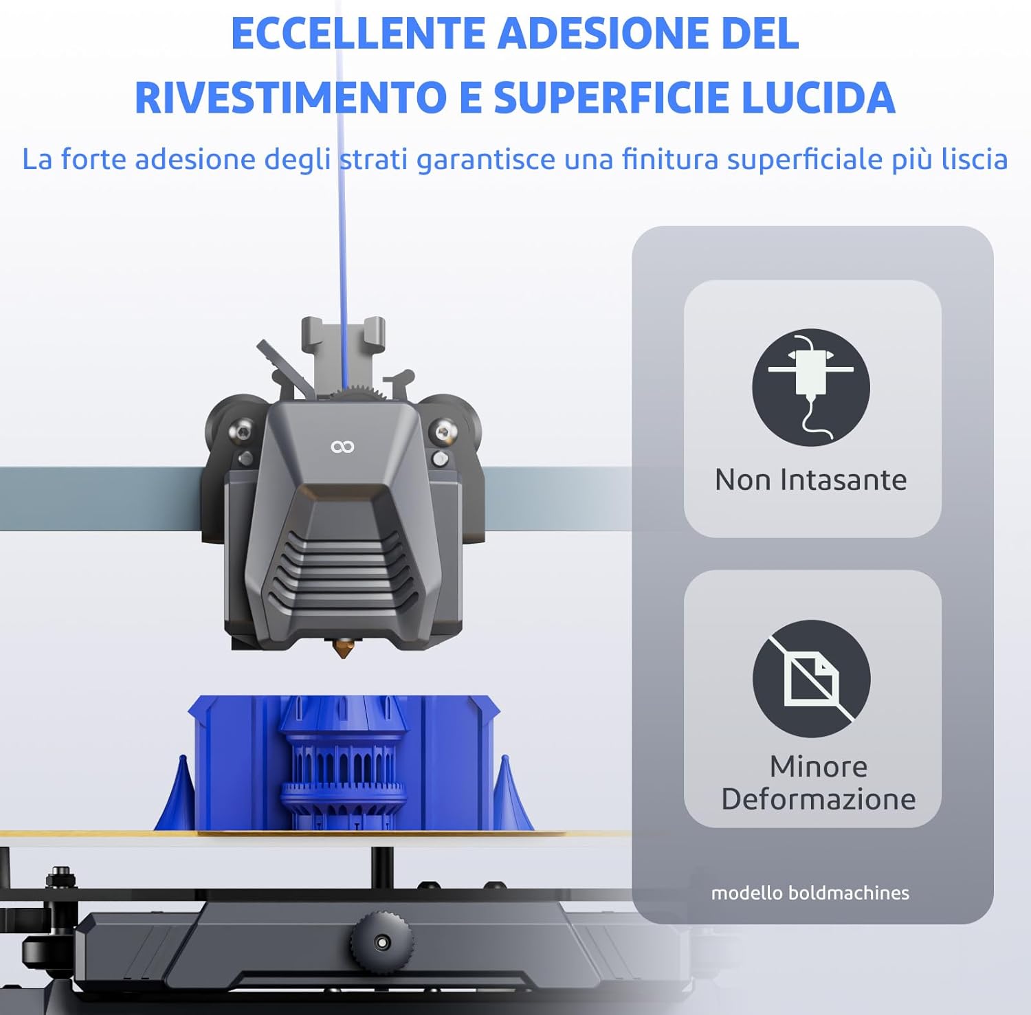 Thumbnail 5 de ELEGOO PLA+ 1,75 mm Bianco 2 kg filamento per stampanti 3D 🖨️