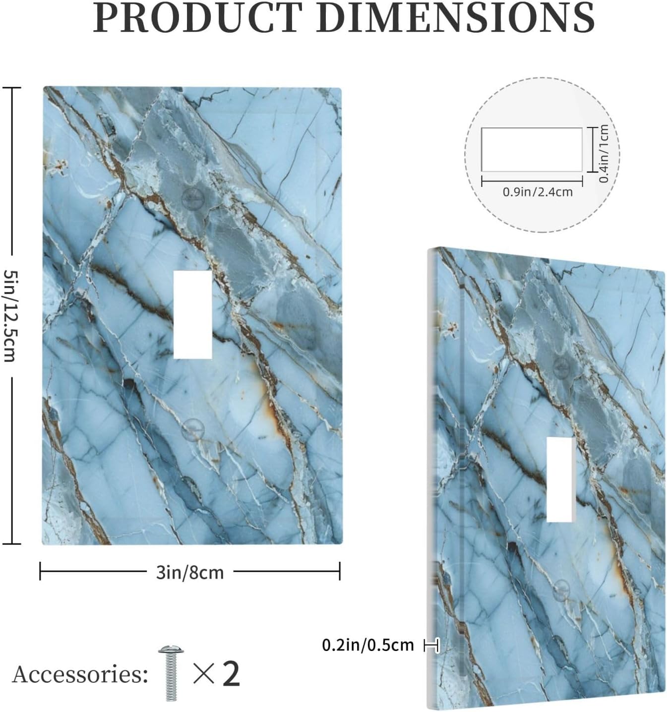 Thumbnail 4 de Wuyocha Light Switch Wall Plate 1-Gang