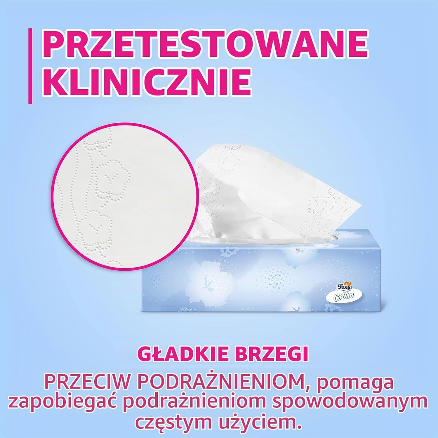 Detalle 2 de Foxy 28008260004253 – chusteczki kosmetyczne 3-warstwowe, 12 pudełek