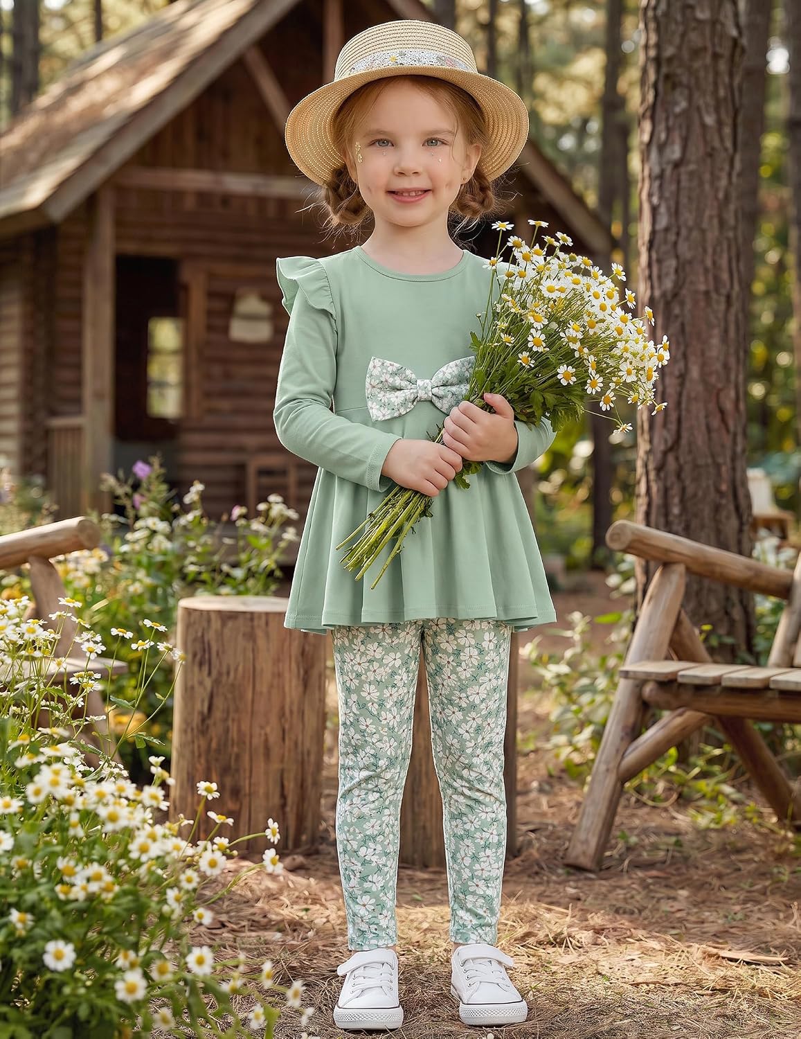 Detalle 1 de Arshiner Girls' Two-Piece Outfit Set