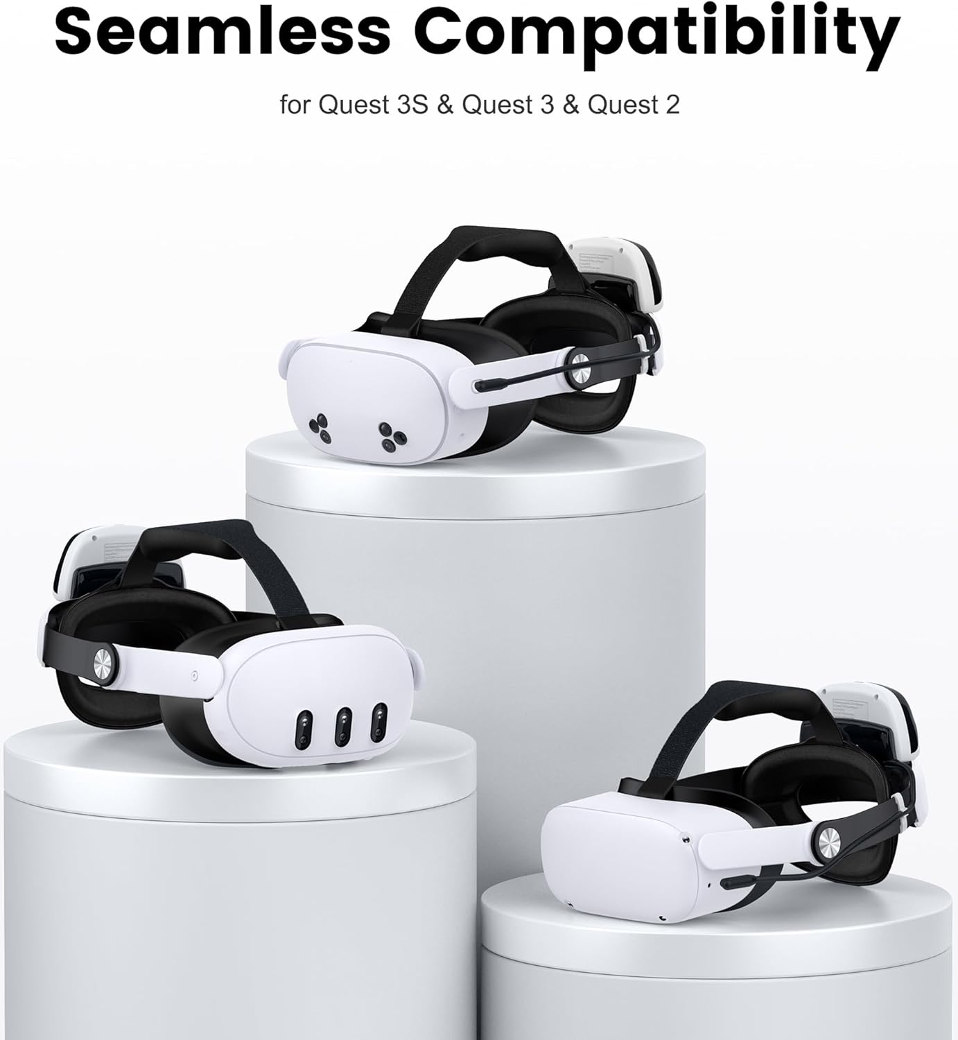 Thumbnail 3 de Cushioned Head Strap with 10000mAh Magnetic Power Bank for Meta Quest 2/3/3S – Enhanced Comfort and Convenience