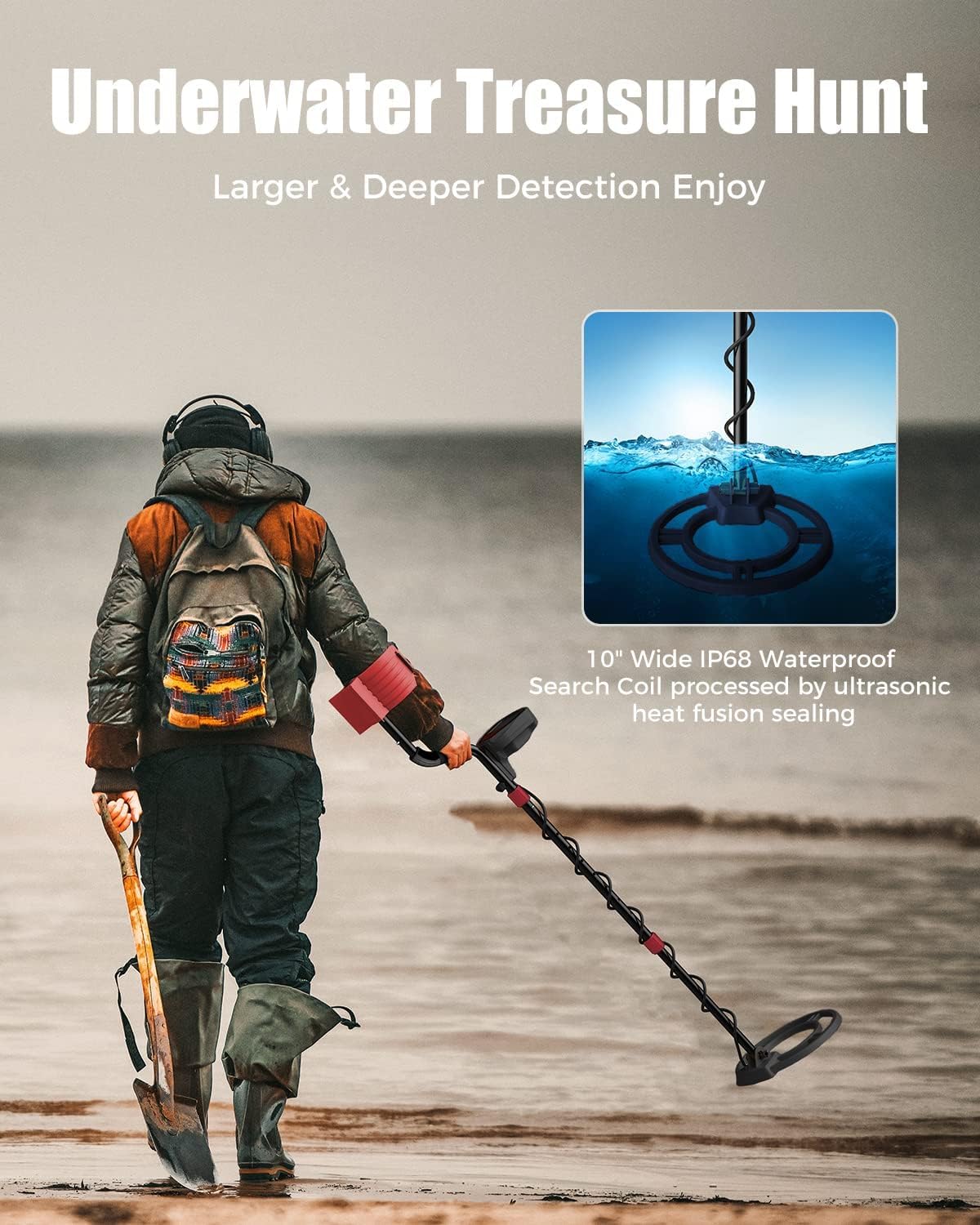 Thumbnail 3 de MIYAY Metal Detector 10" per adulti 🔍