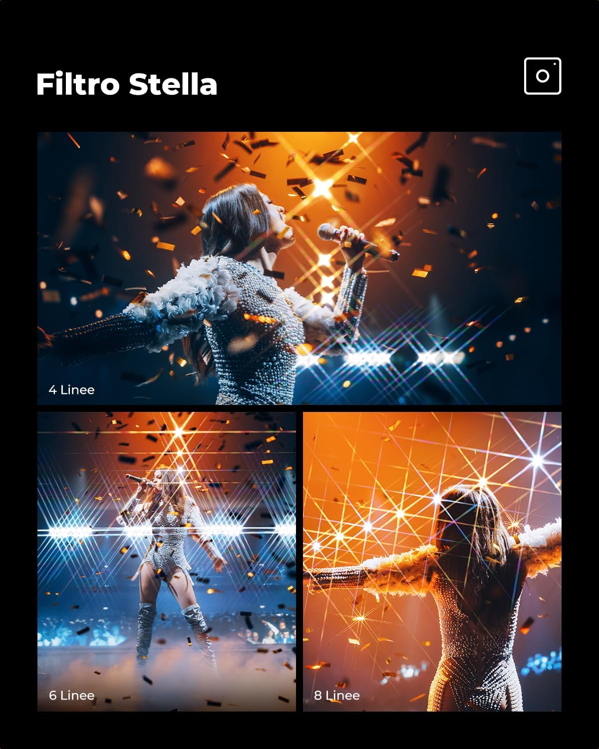 Thumbnail 4 de K&F CONCEPT Nano-Klear Kit 3 filtri Stella 82mm (4, 6 e 8 punti) con panni di pulizia
