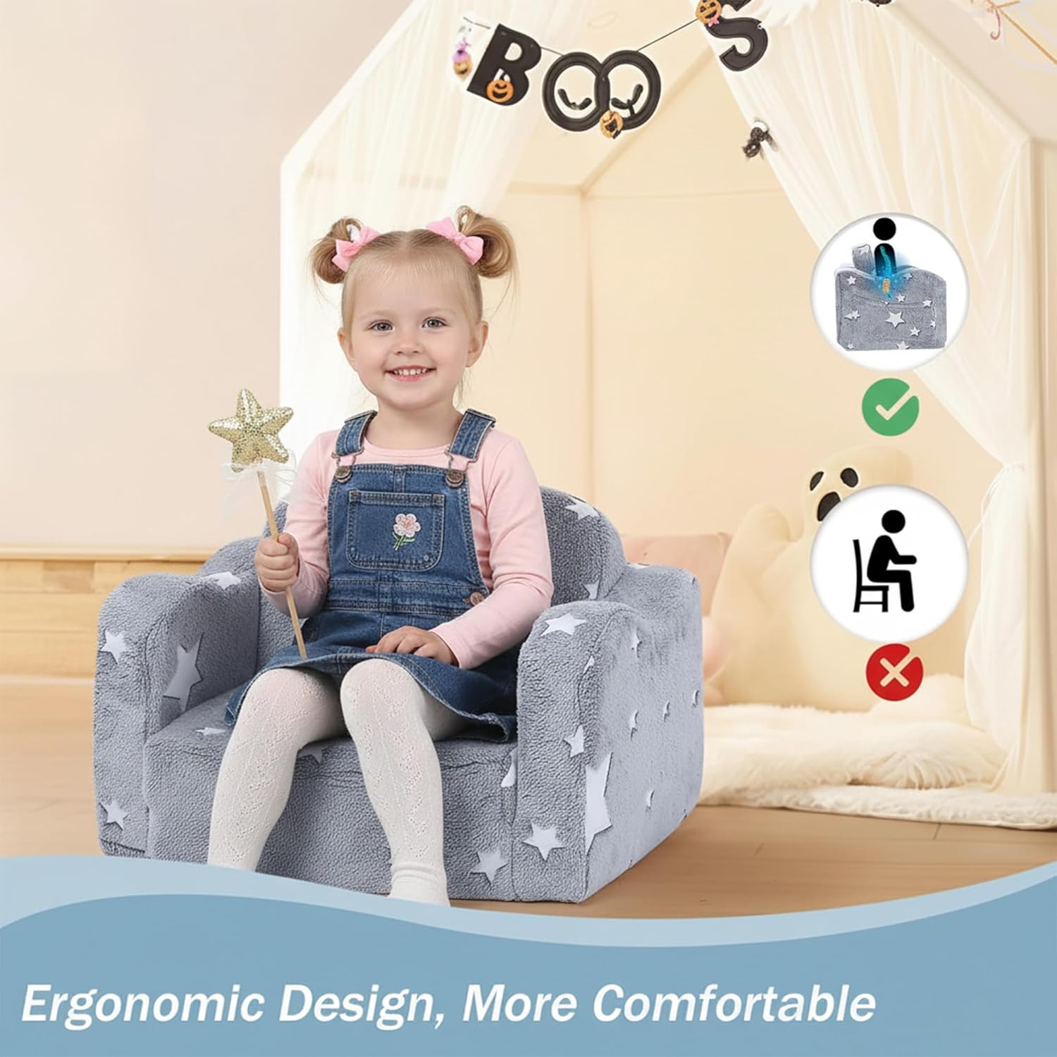 Detalle 2 de Kids couch sofa bed 2-in-1