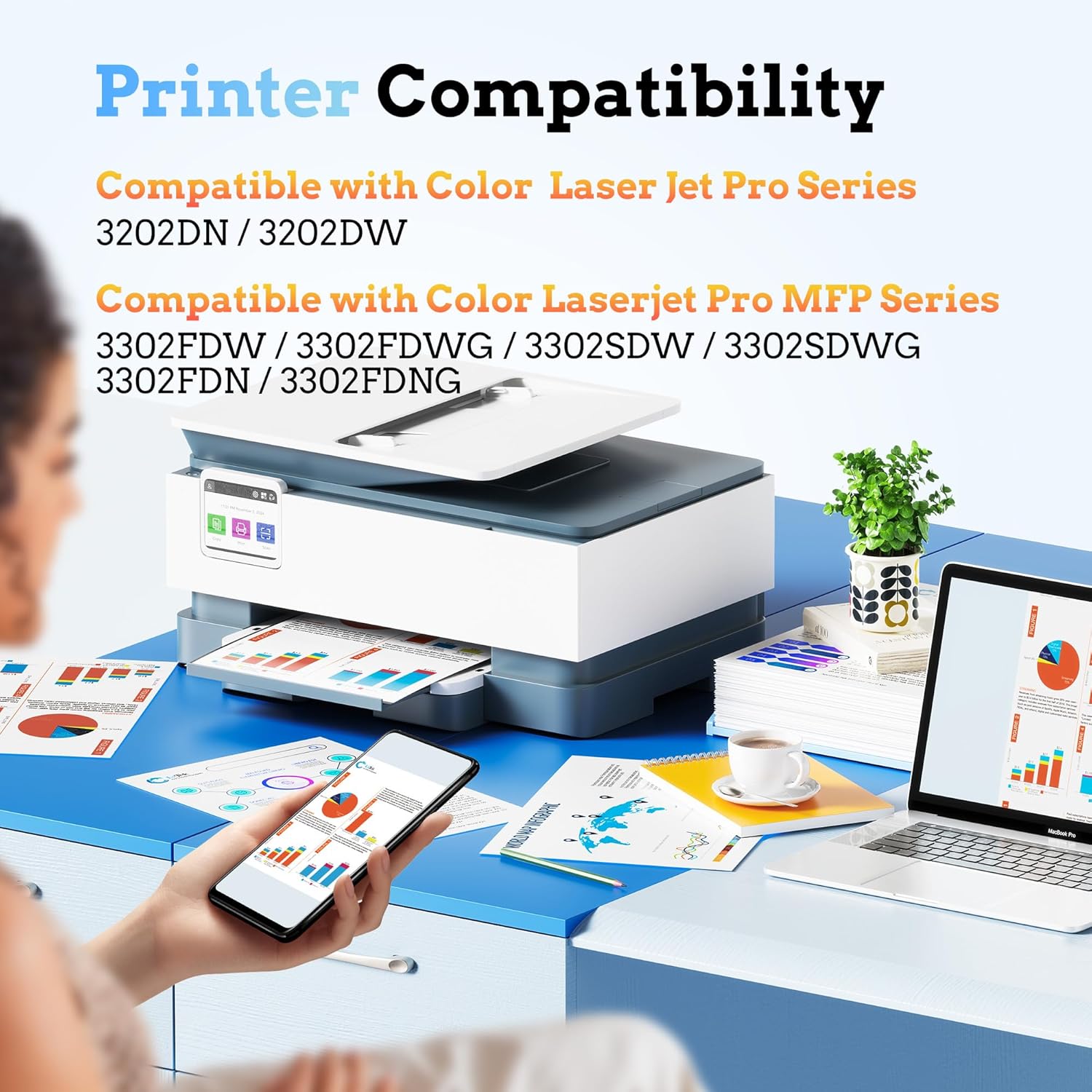 Thumbnail 1 de LxTek 219X MFP 3302FDW toner 3200 🖨️