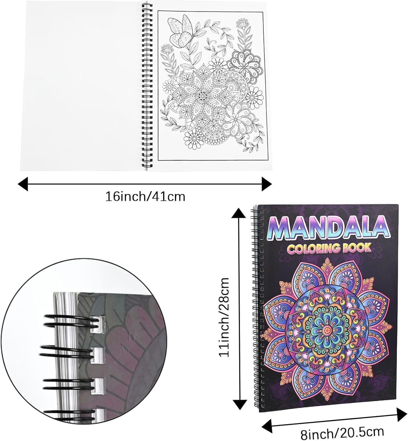 Detalle 2 de Atoke 3er-Pack Malbuch 60 Motive