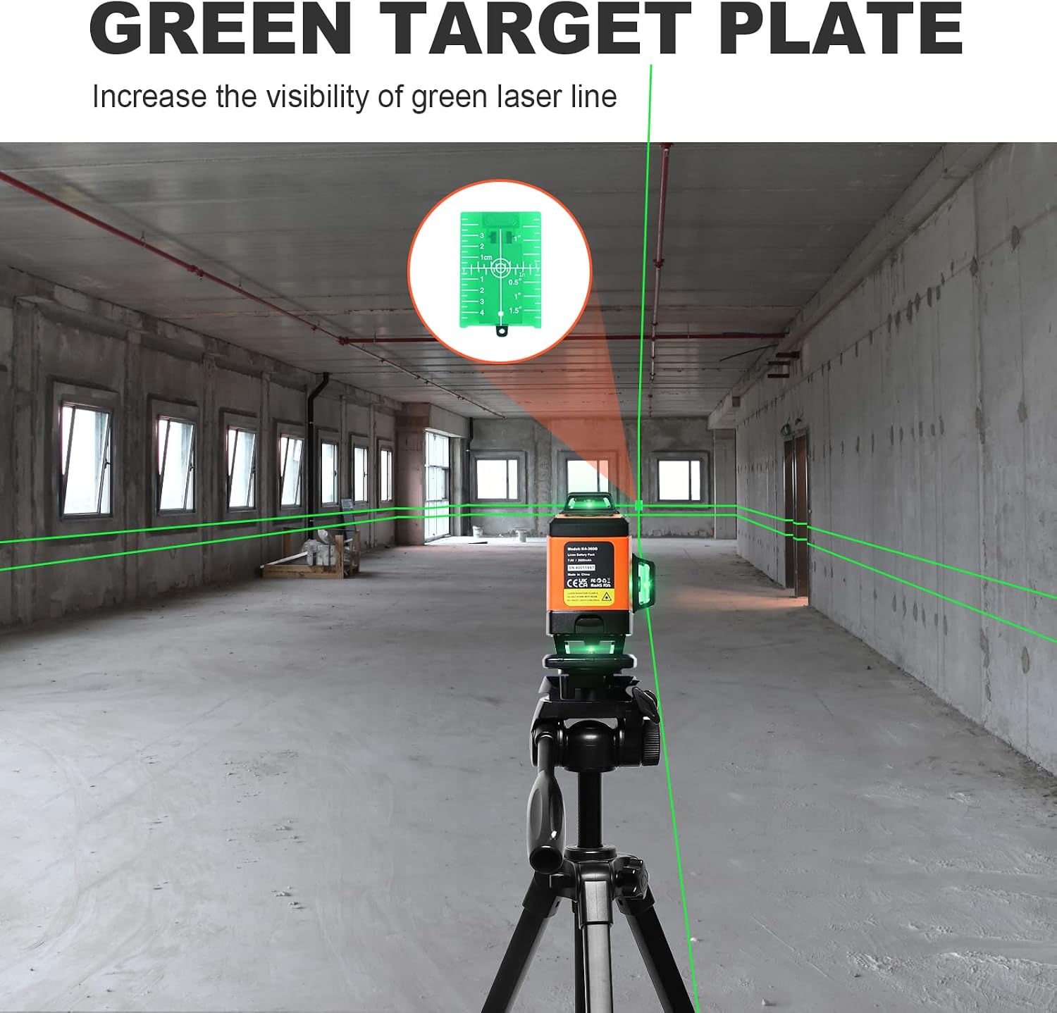 Detalle 2 de DOVOH K4-360G 4D 16 Line Self-Levelling Laser Level (Green, 360°) with Rechargeable Batteries