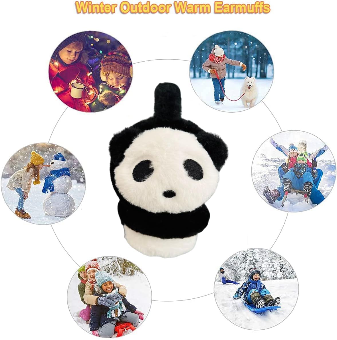 Detalle 2 de iEasey Panda kids earmuffs for winter