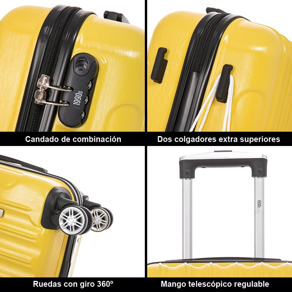 Thumbnail 5 de 1990s Maleta de cabina PC 20" Amarillo ✈