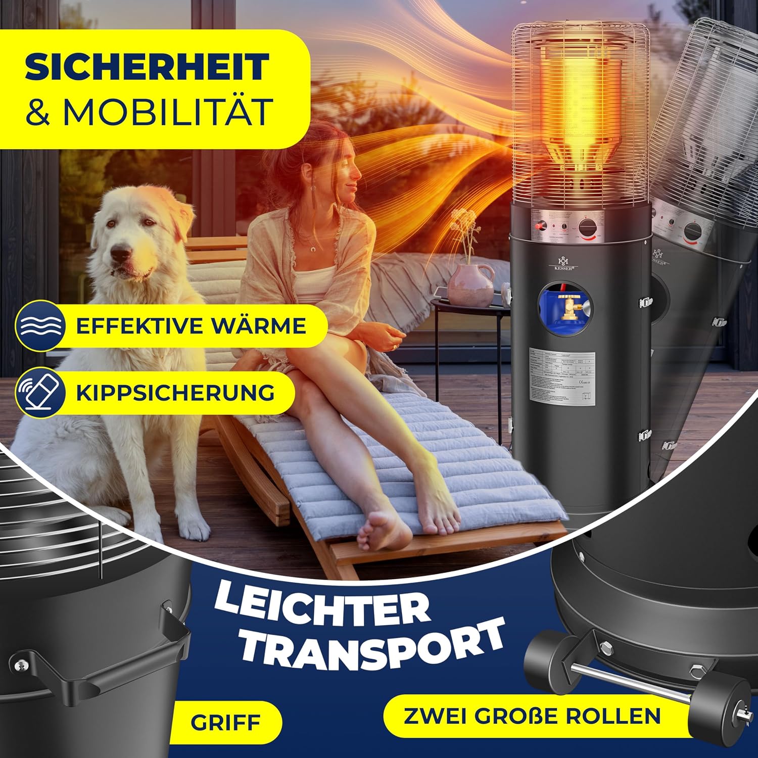 Thumbnail 3 de KESSER KE12 Heizstrahler Terrassenheizer