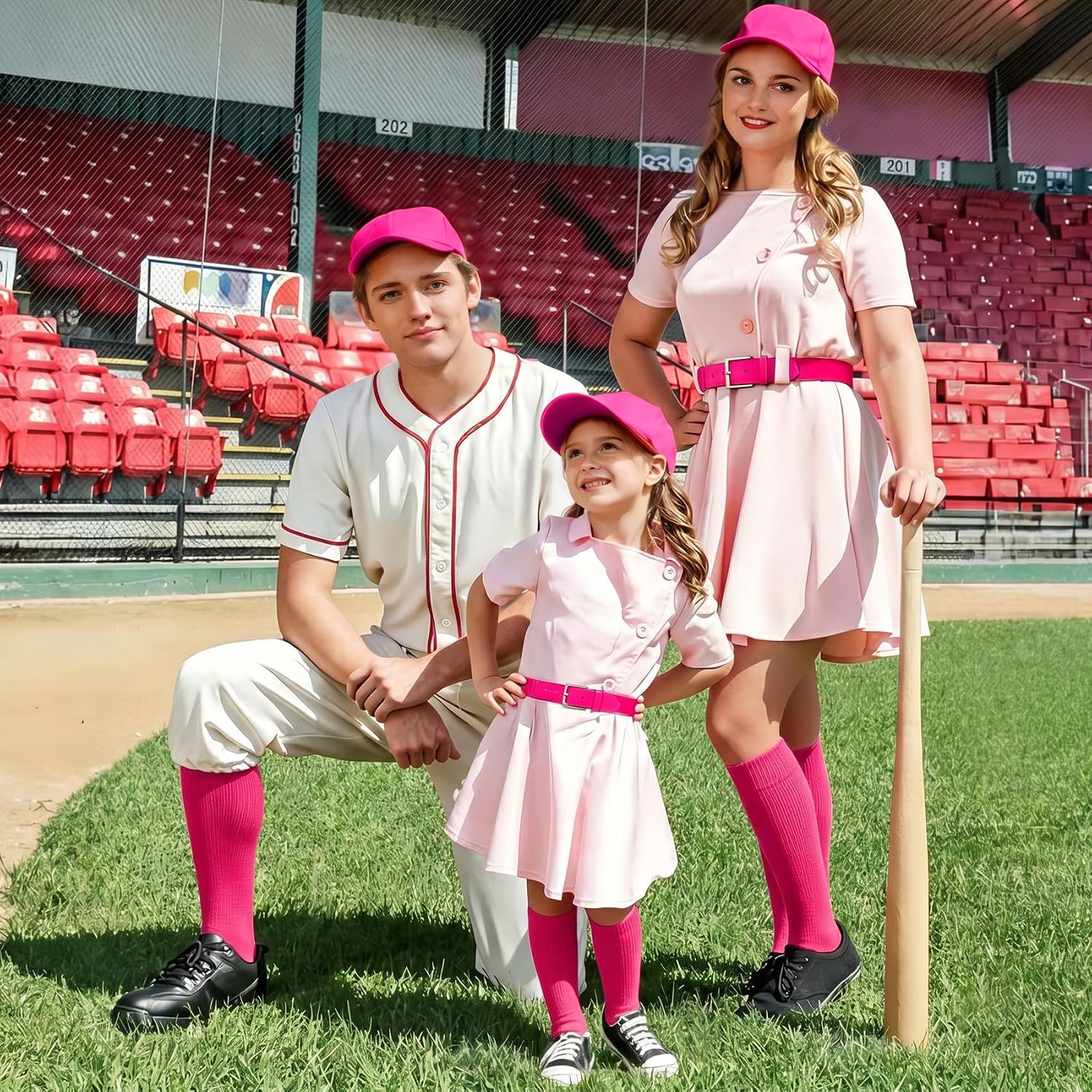 Thumbnail 2 de XZQTIVE Baseball Softball Socks and Belt Set, 3 Pairs