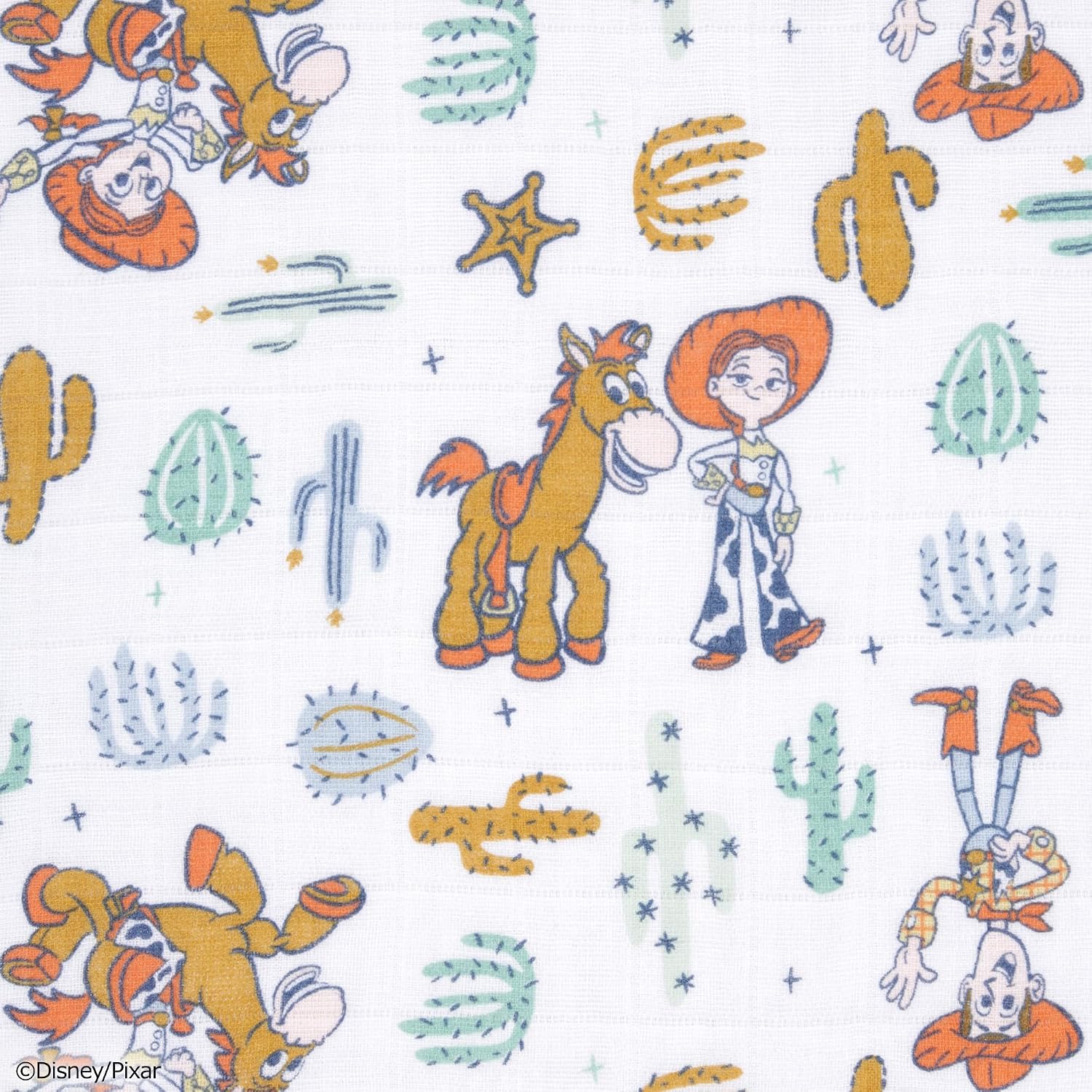 Detalle de aden + anais WCADABDAWCC30012DI ウォッシュクロス 3枚セット トイ・ストーリー柄、モスリンコットン、30×30cm