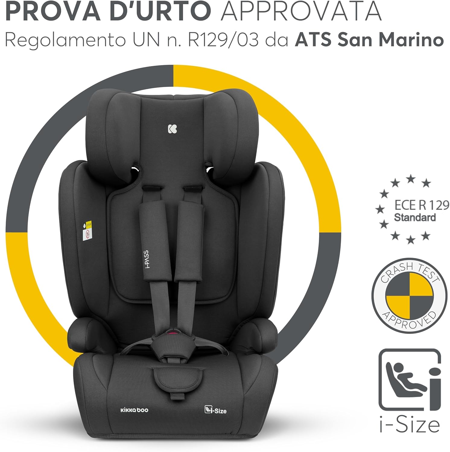 Thumbnail 1 de kikka boo Seggiolino i-PASS 76-150 cm