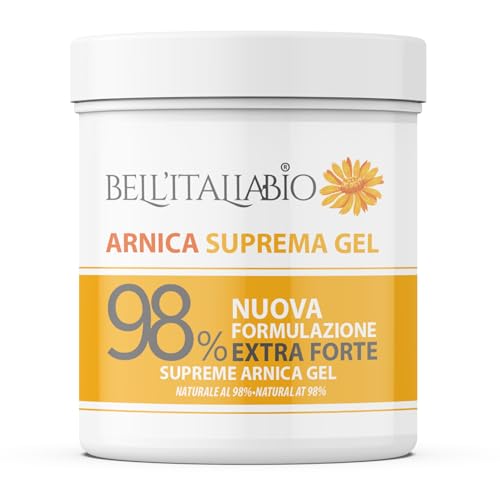 Detalle de Bell’Italia Bio Arnica per Cavalli Uso Umano Suprema 550 ml – Gel Forte 98% per Recupero Muscolare