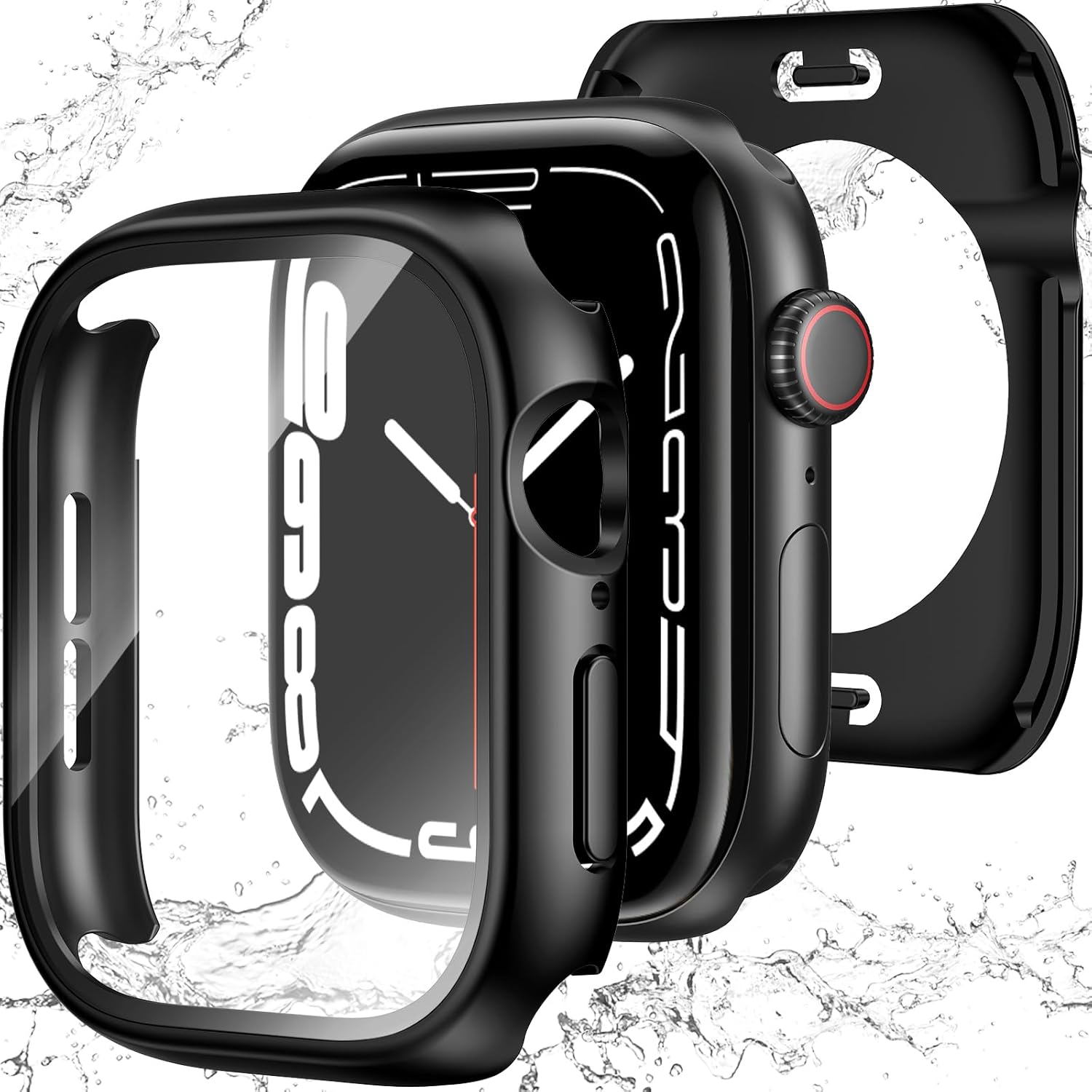 Detalle de YIJDACASE 3 in 1 Waterproof Case for 44mm Apple Watch SE 3/2/1 Series 6/5/4