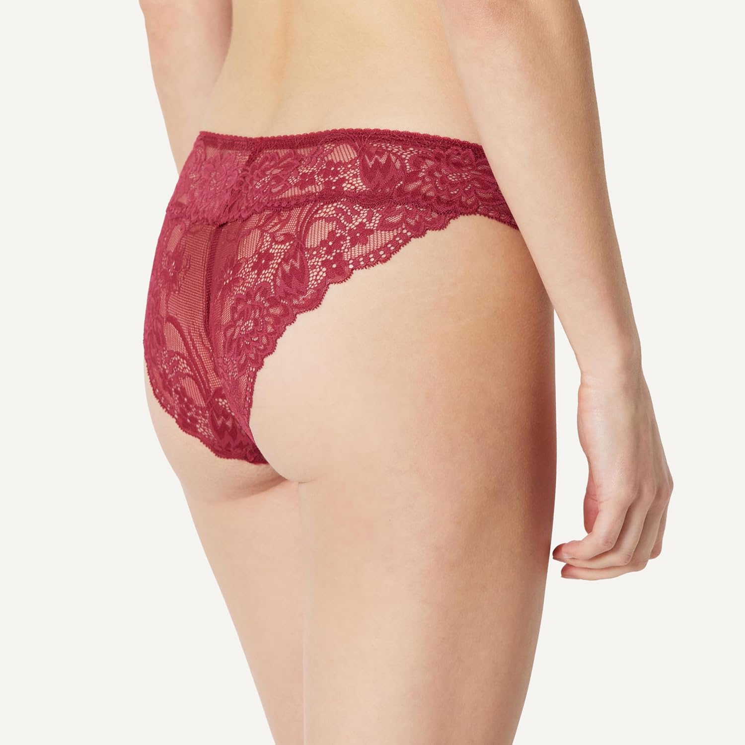 Thumbnail 2 de Amazon Essentials Women’s Stretch Galloon Lace Bikini Knicker (low-rise, full back coverage)