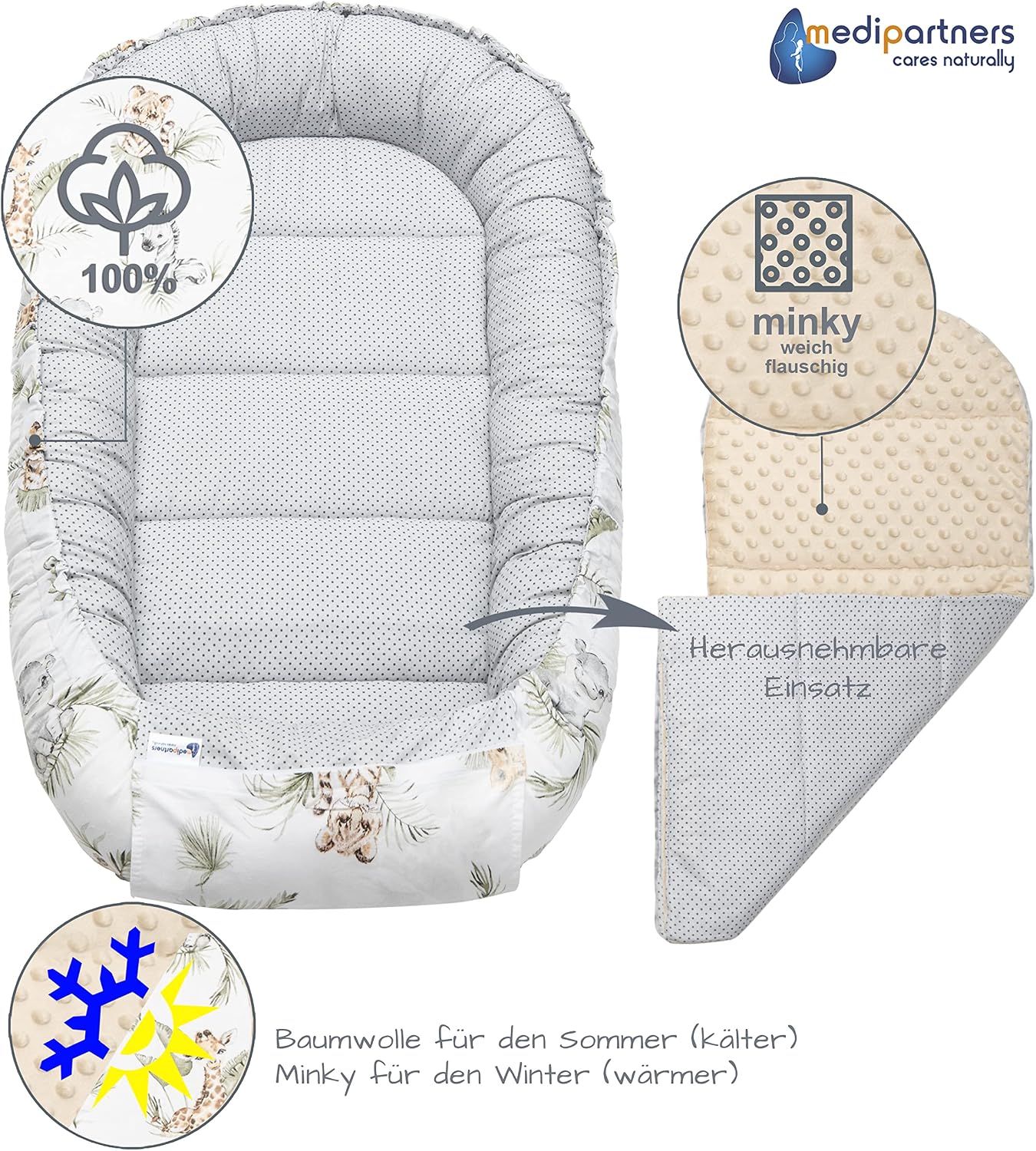 Thumbnail 5 de Medi Partners Babynest Nestchen 100x60x10