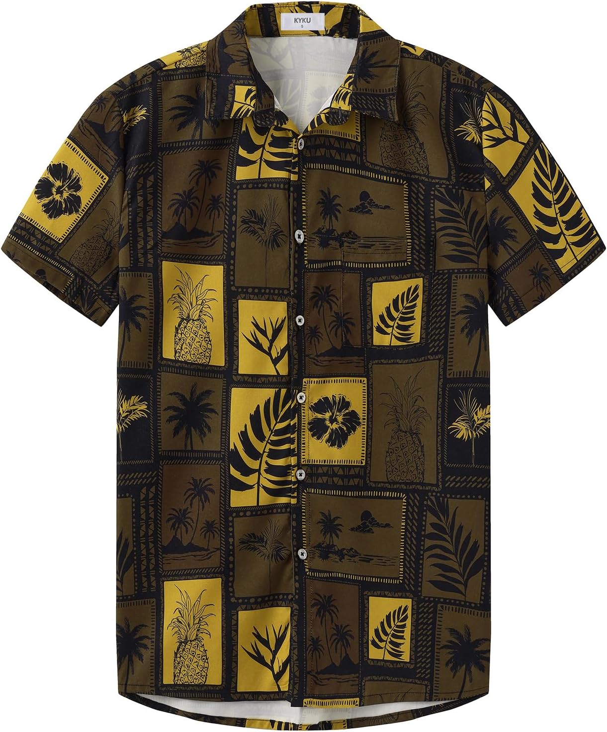 Detalle de KYKU Hawaiian Shirt, Short Sleeve