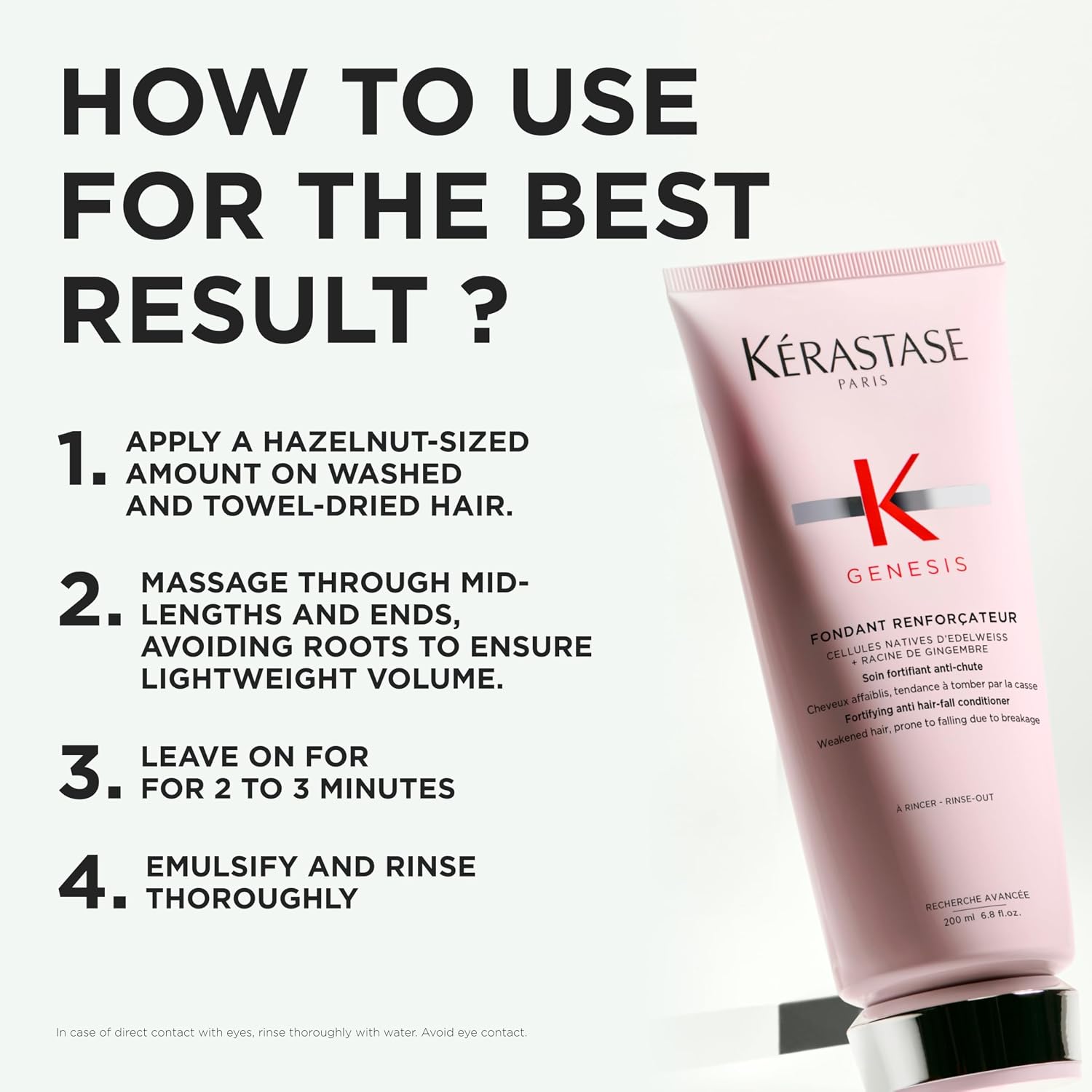Thumbnail 6 de Kérastase Genesis Fortifying Conditioner (Ginger Root & Edelweiss Native Cells) – anti hair-fall conditioner for weakened hair