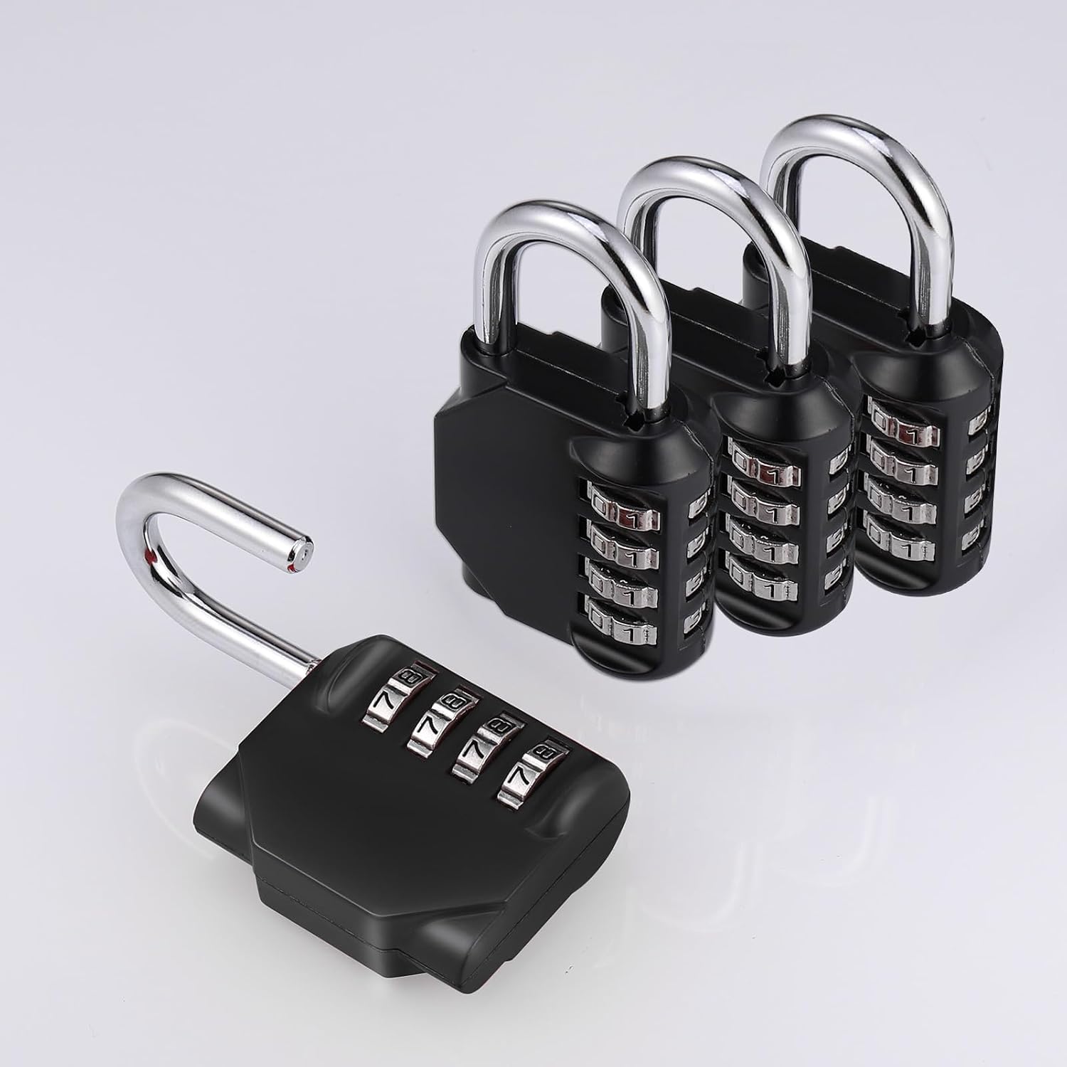 Detalle 2 de 4Pcs Combination Padlock Heavy Duty