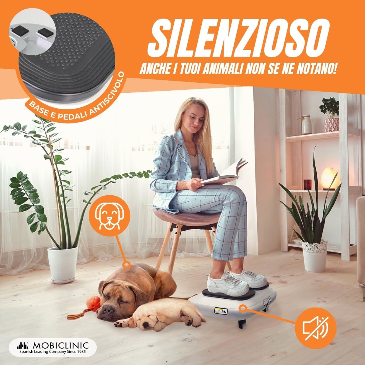 Detalle 2 de Mob iclinic Esercitatore Passivo per Gambe – Legfit, con Telecomando e Velocità Regolabile