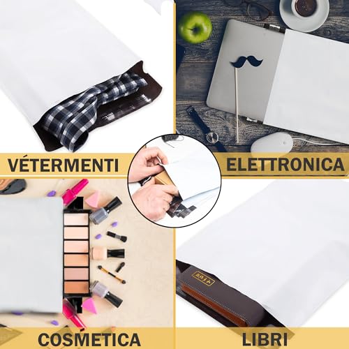 Thumbnail 7 de UGIX Buste per Spedizioni Vinted, 100Pcs - 4 Misure, Autoadesive e Impermeabili 60 micron