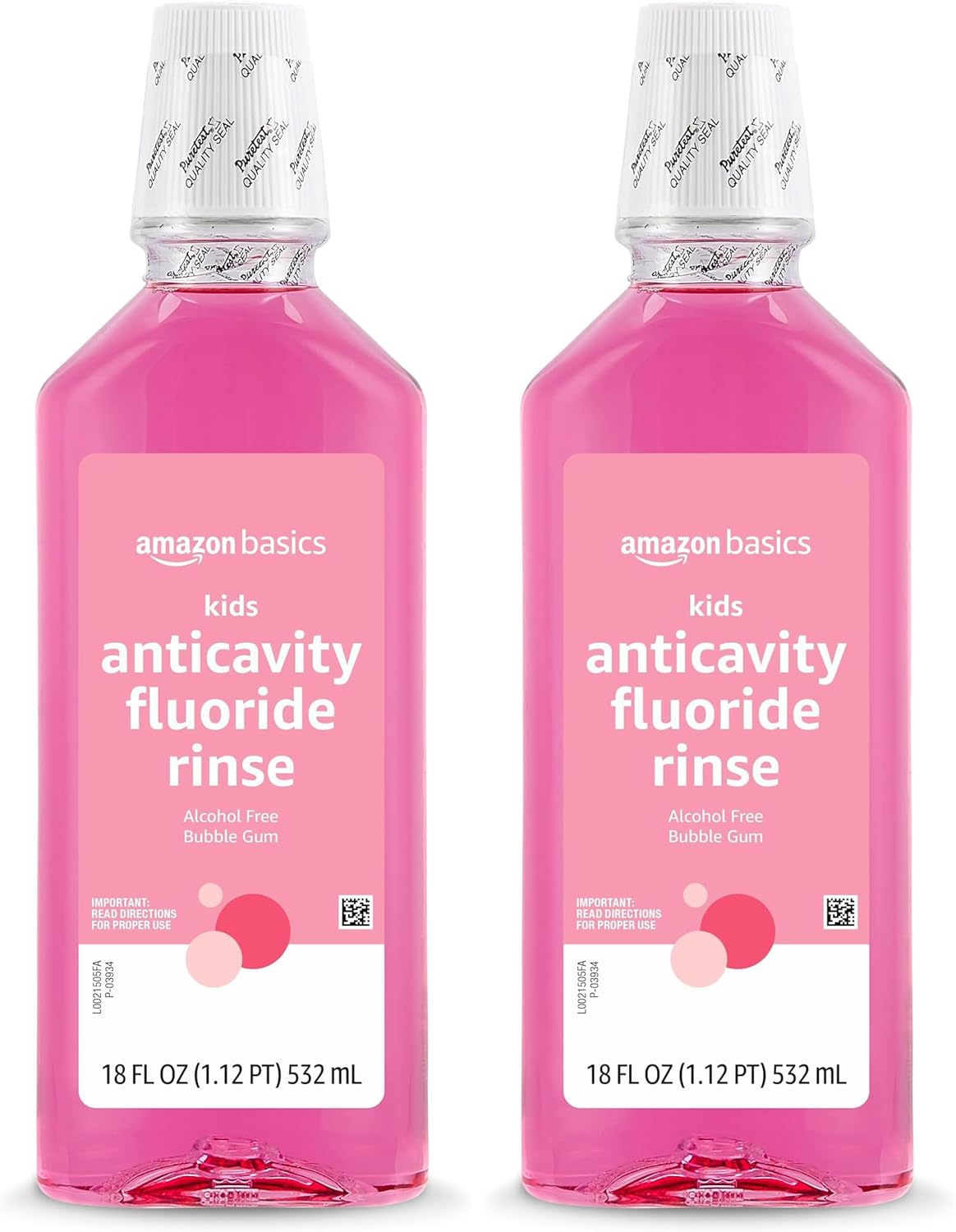 Thumbnail 6 de Amazon Basics Kids Mouthwash with Fluoride (Alcohol-Free, Bubble Gum Flavor) — 18 fl oz