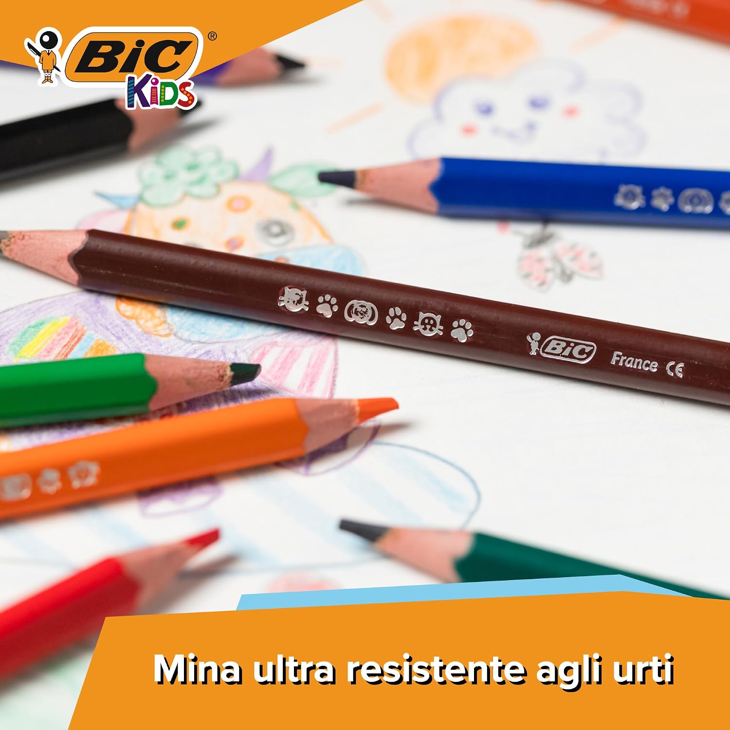 Detalle 2 de BIC Kids Set Colori per Bambini - 36 pezzi: 12 matite colorate, 12 pennarelli lavabili e 12 pastelli a cera