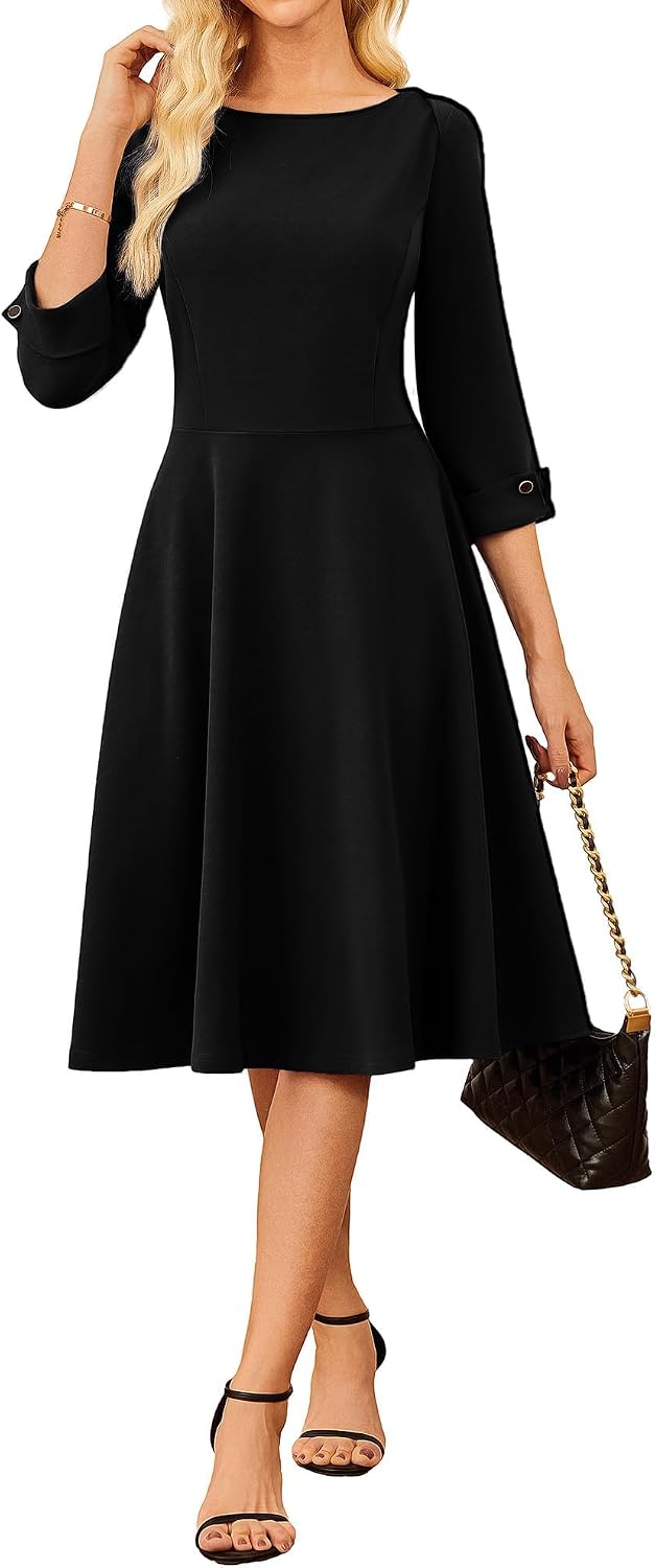 Detalle de GRACE KARIN 2025 Fit and Flare Midi dress