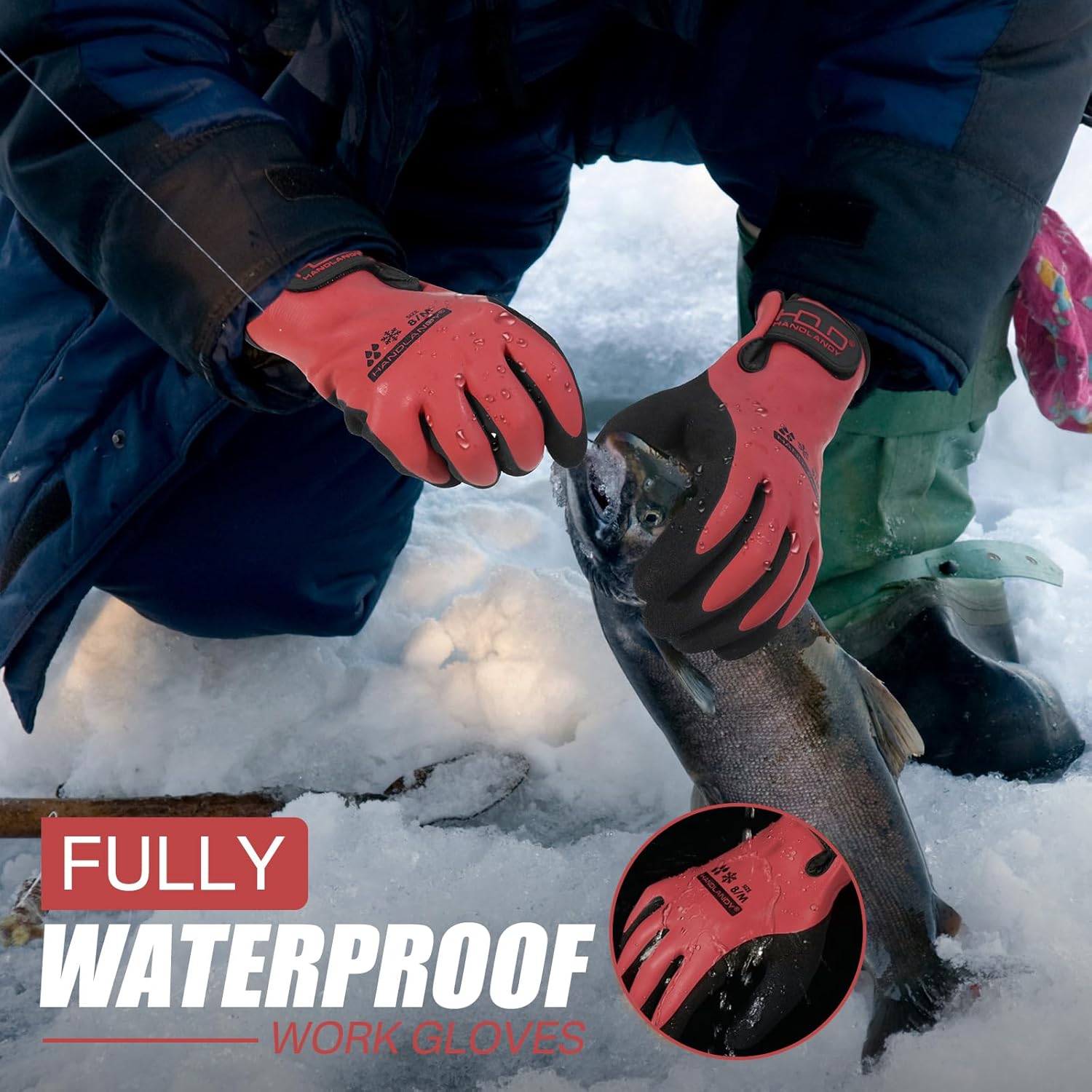 Thumbnail 1 de HANDLANDY Winter Waterproof Work Gloves L 🧤