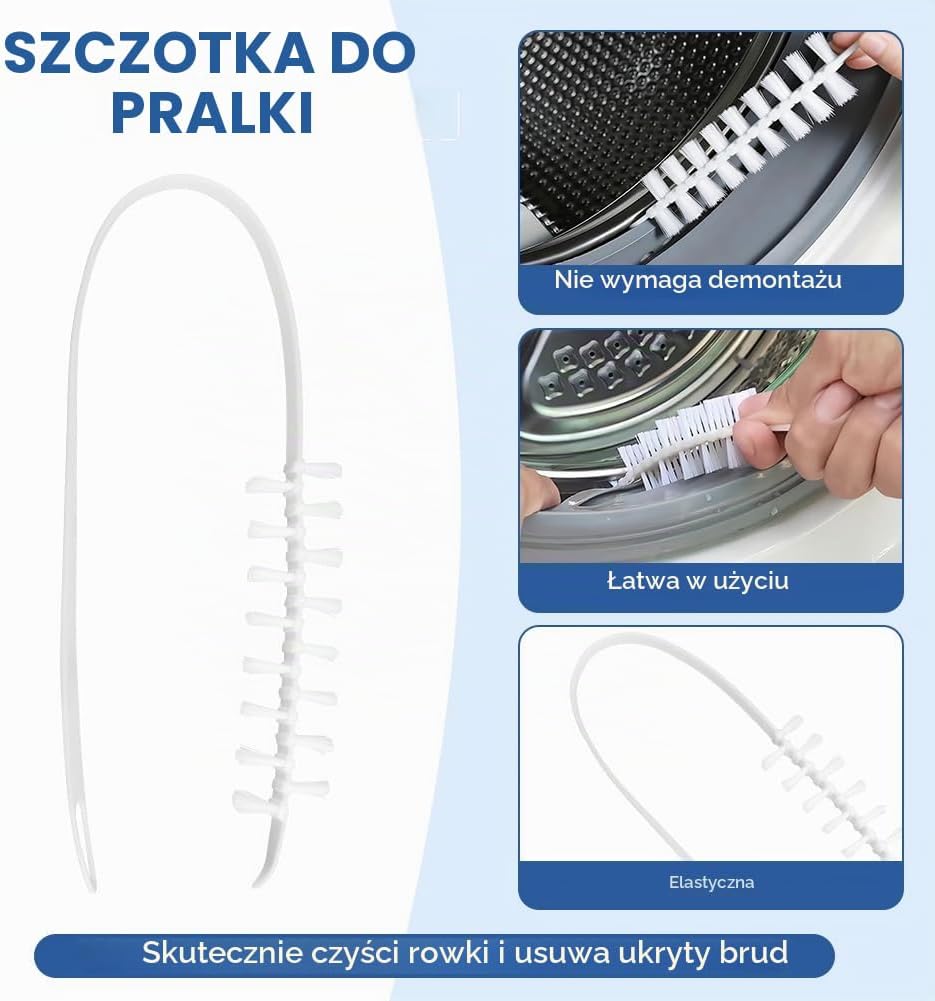 Detalle de ANOMM 5603018 – zestaw 6 szczotek do pralki i trudno dostępnych szczelin