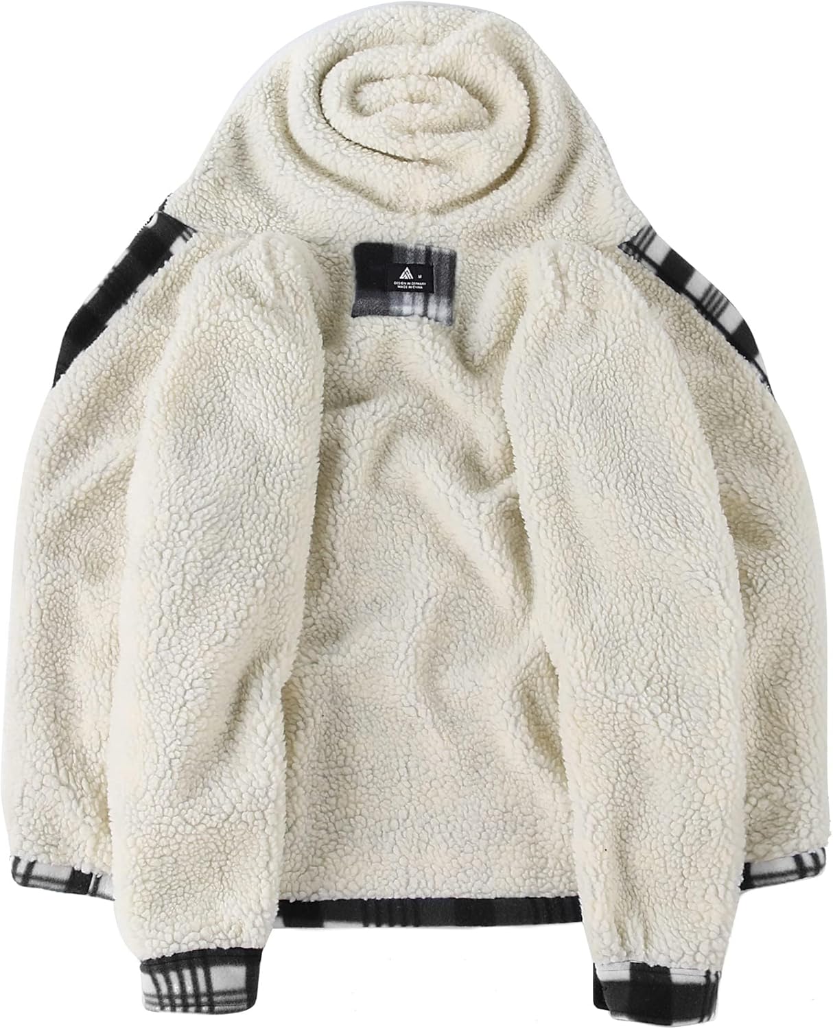 Detalle 2 de SCODI Men's Flannel Sherpa Jacket 2.5 lb