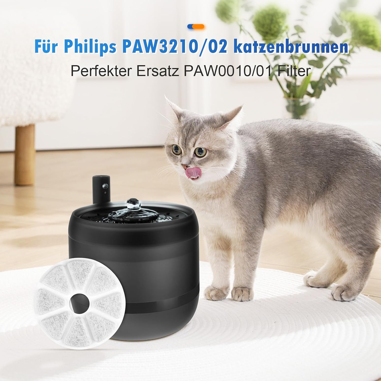 Detalle 2 de Philips PAW3210/02 Ersatzfilter 8er Pack 🐱