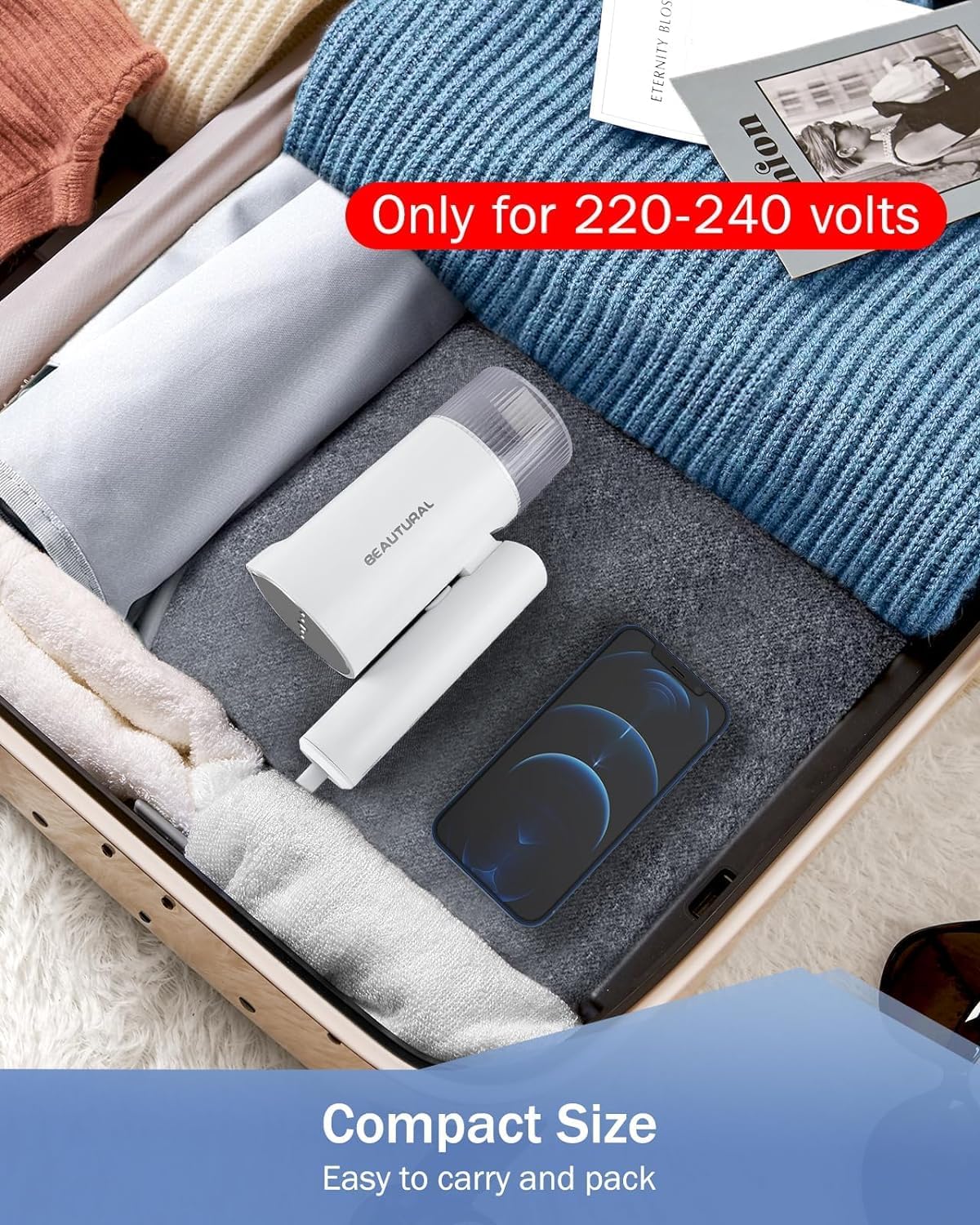Thumbnail 2 de BEAUTURAL Clothes Steamer 1000 W
