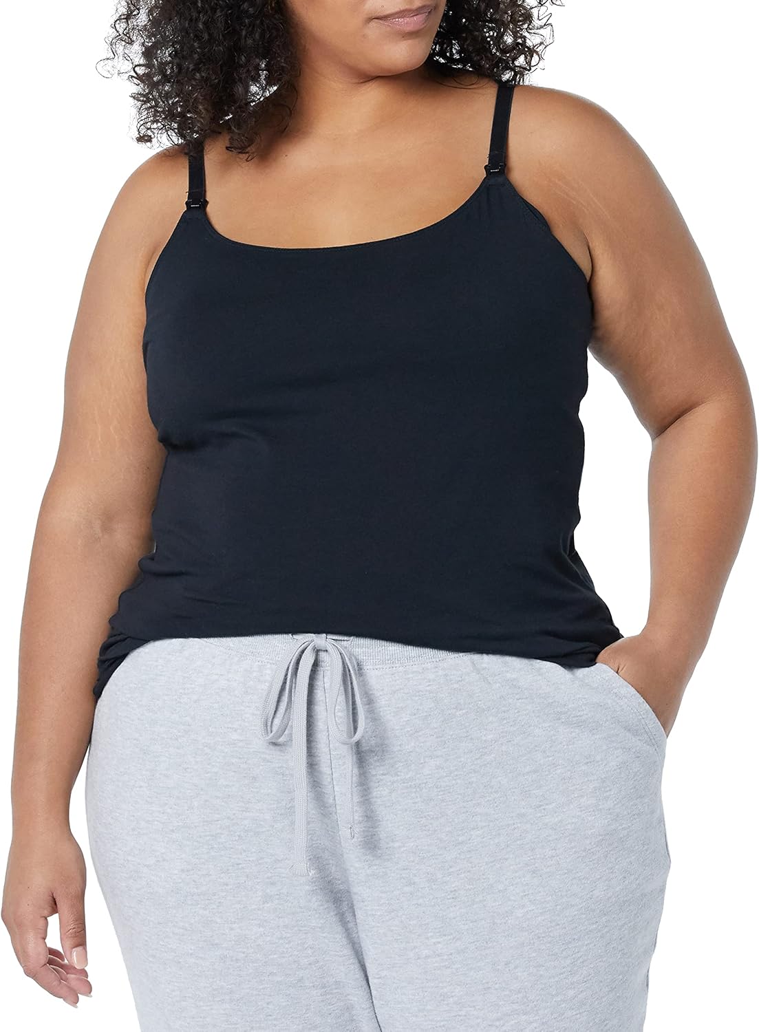 Detalle 2 de Amazon Essentials Donna Canotta Premaman con Spallini Regolabili e Reggiseno Integrato